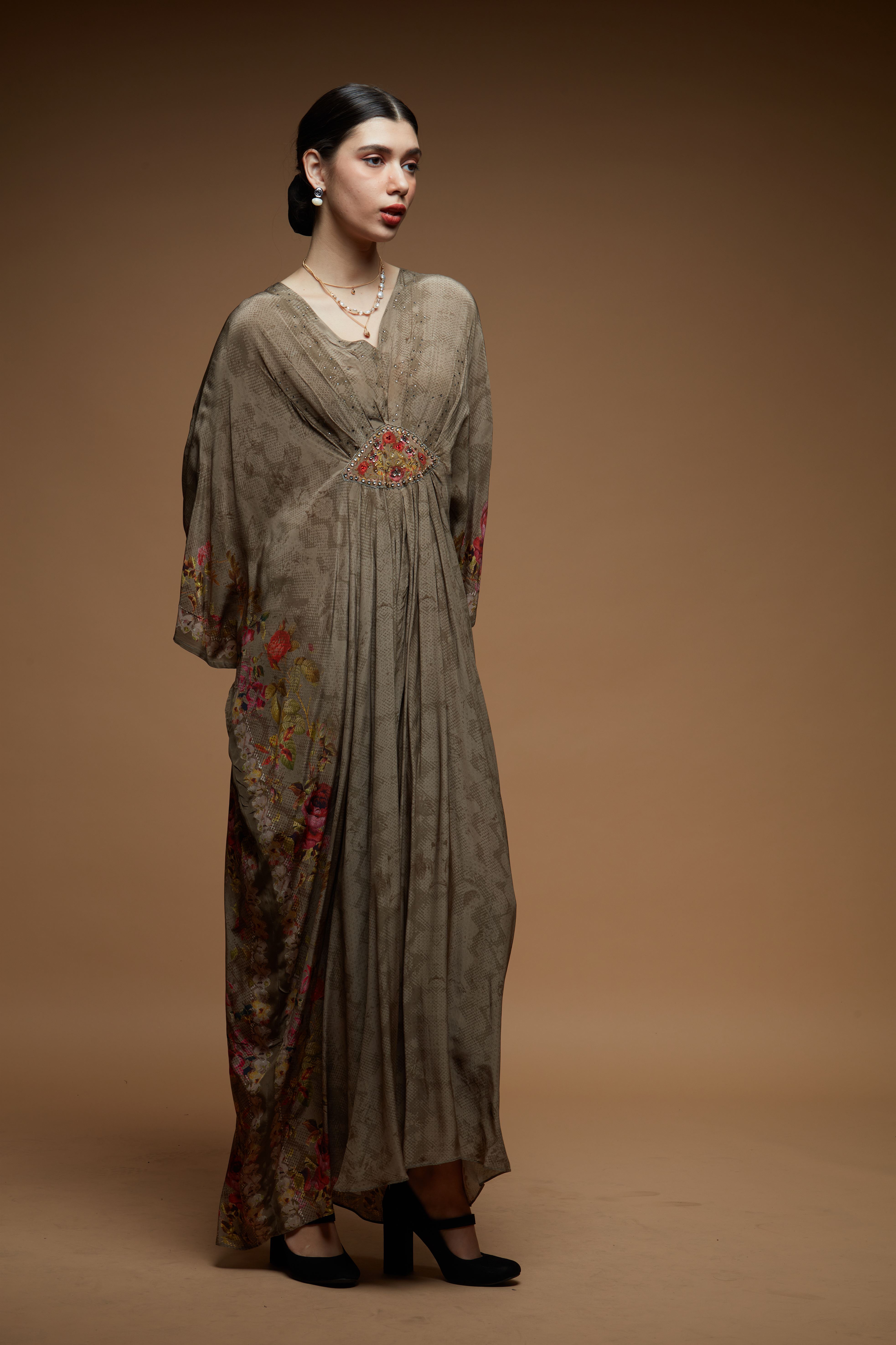 Brown Color Kaftan