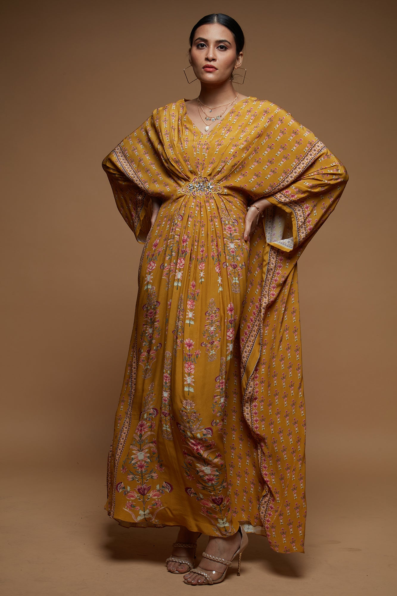 Mustard Color Kaftan