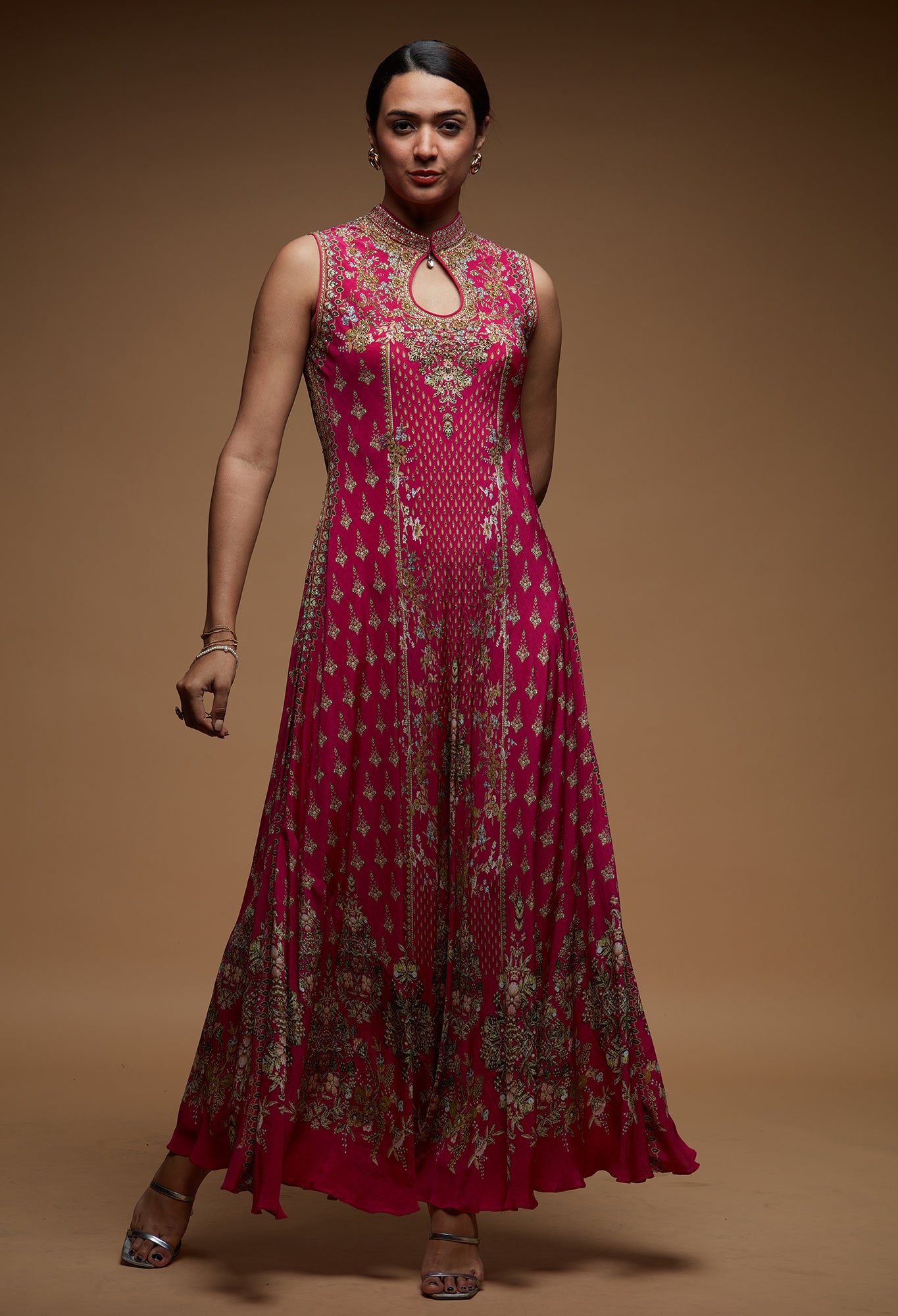 Fuchsia Color Gown