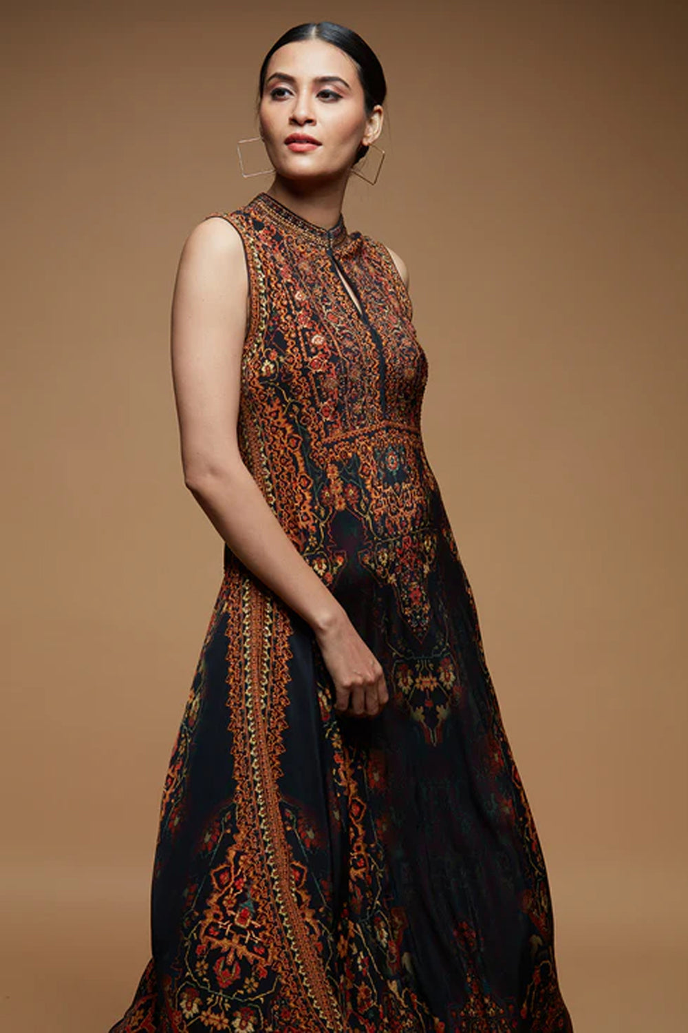 Black Color Halter Gown