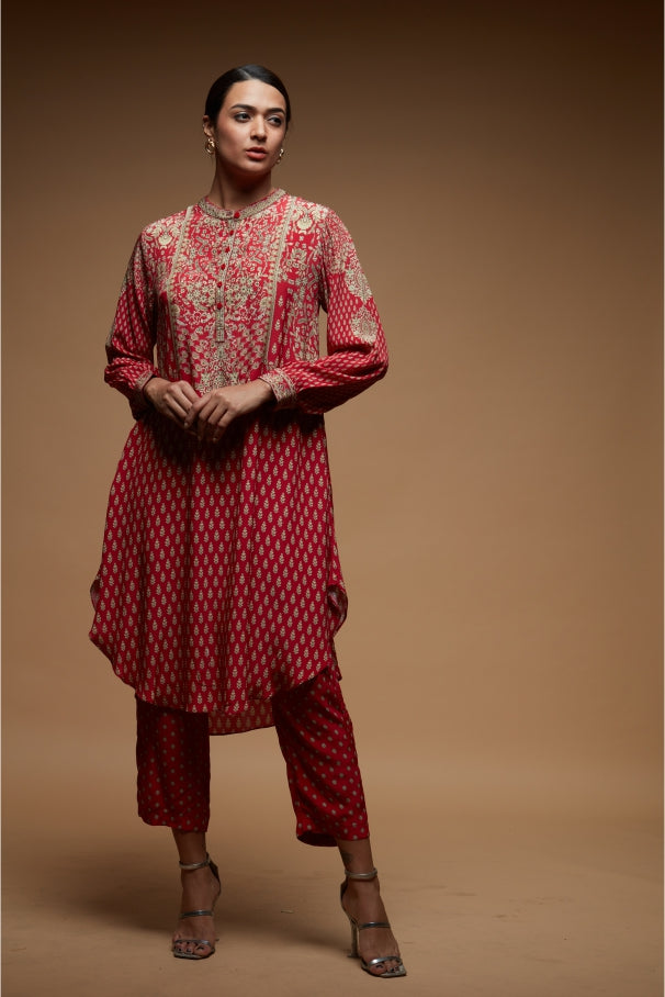 Red Color Co-ord Set