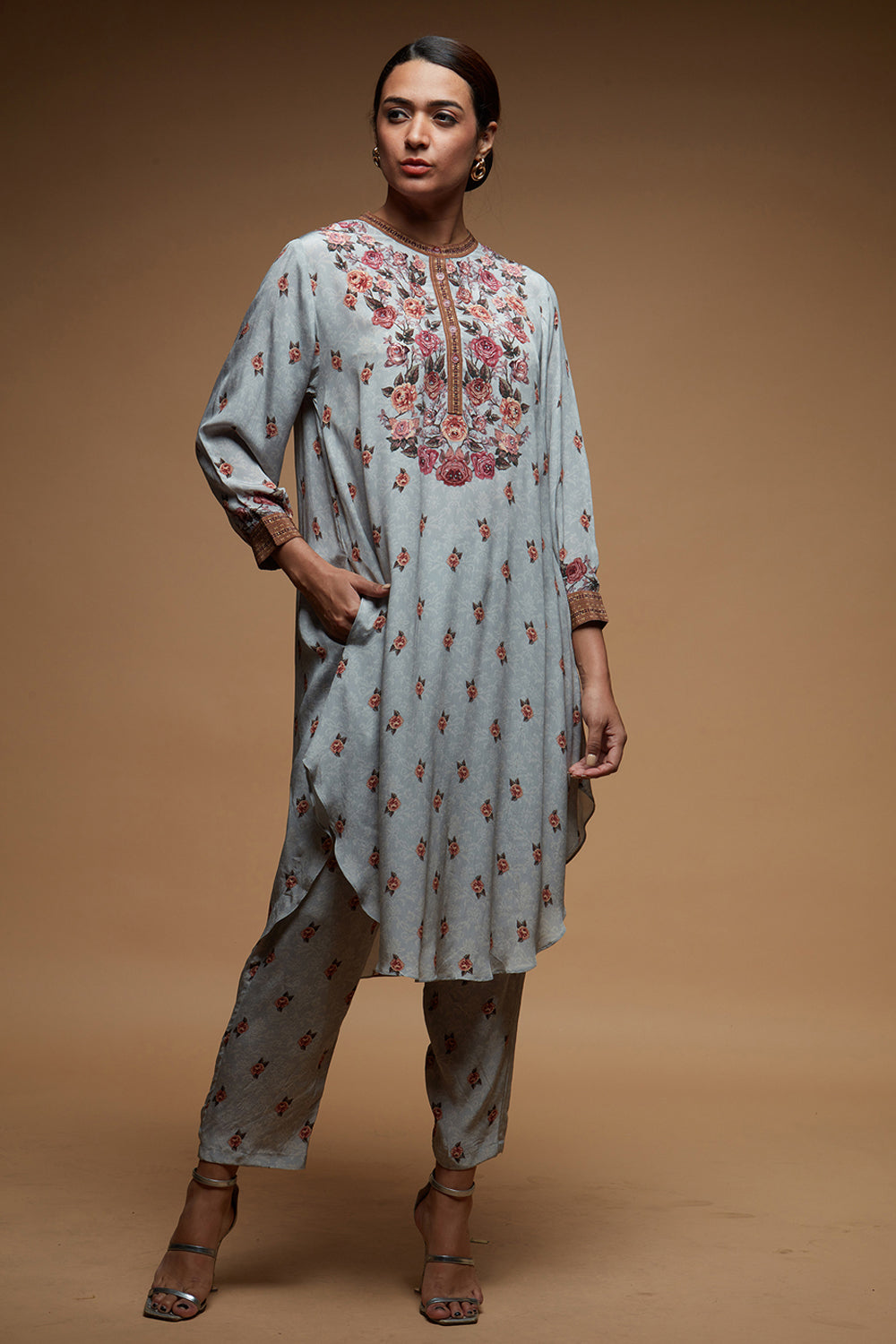 Grey Color Co-ord Set