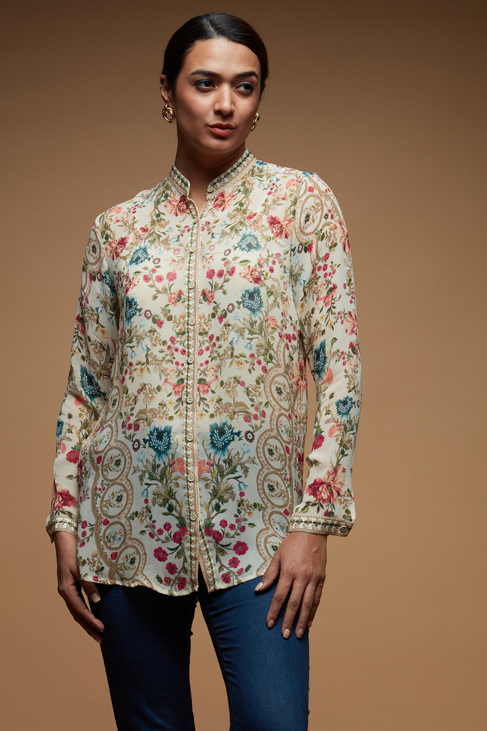 Botanical Print Shirt