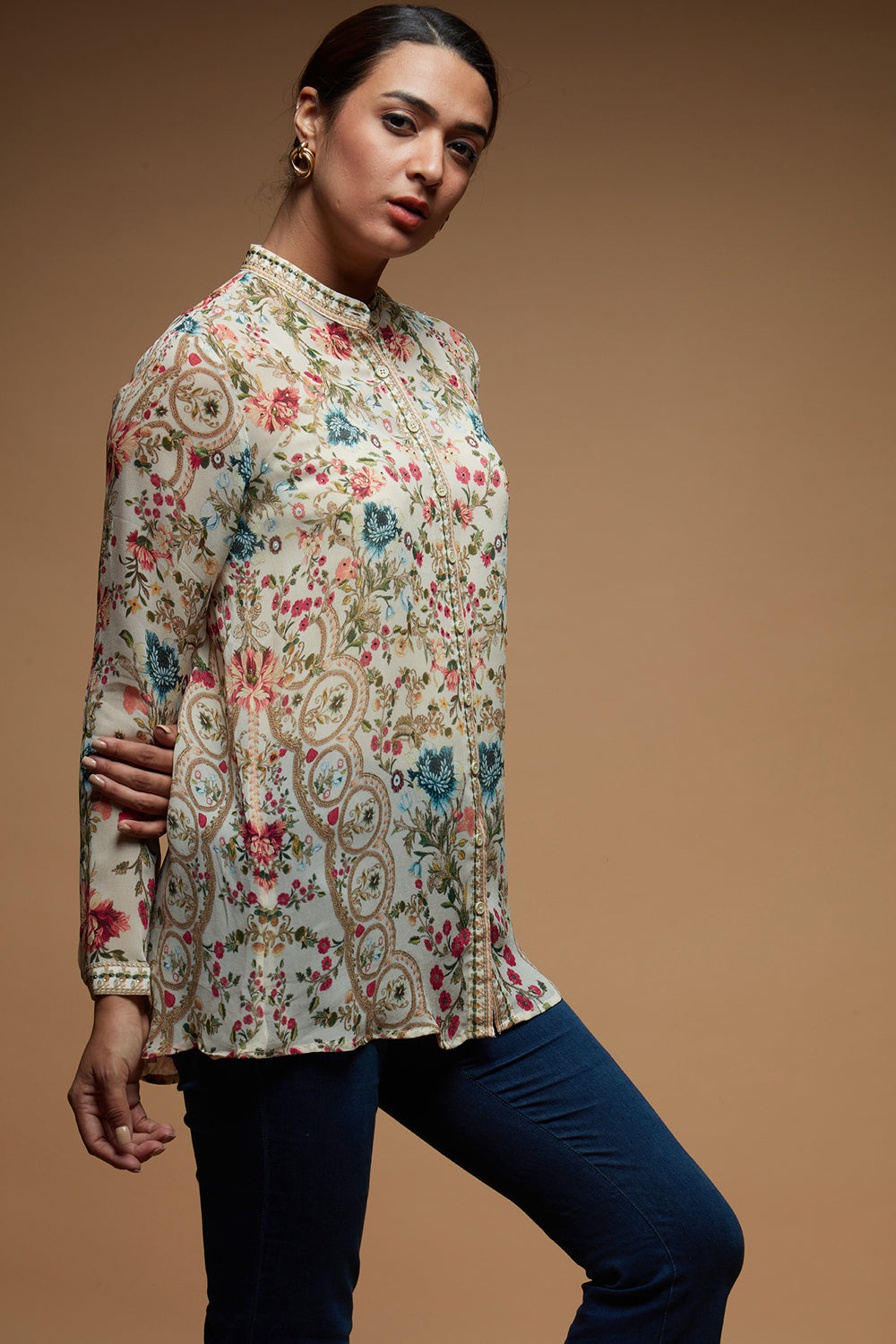 Botanical Print Shirt