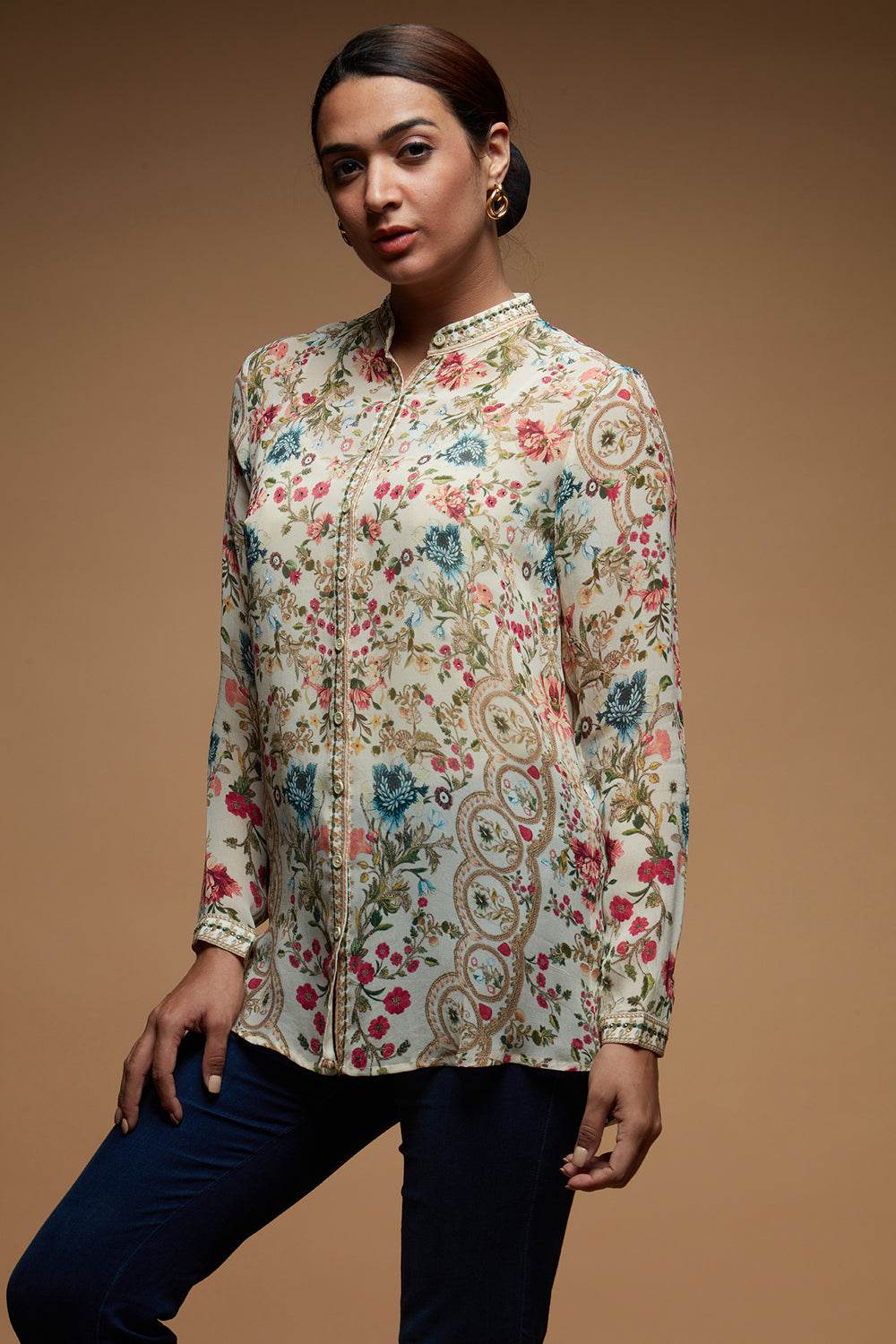 Botanical Print Shirt