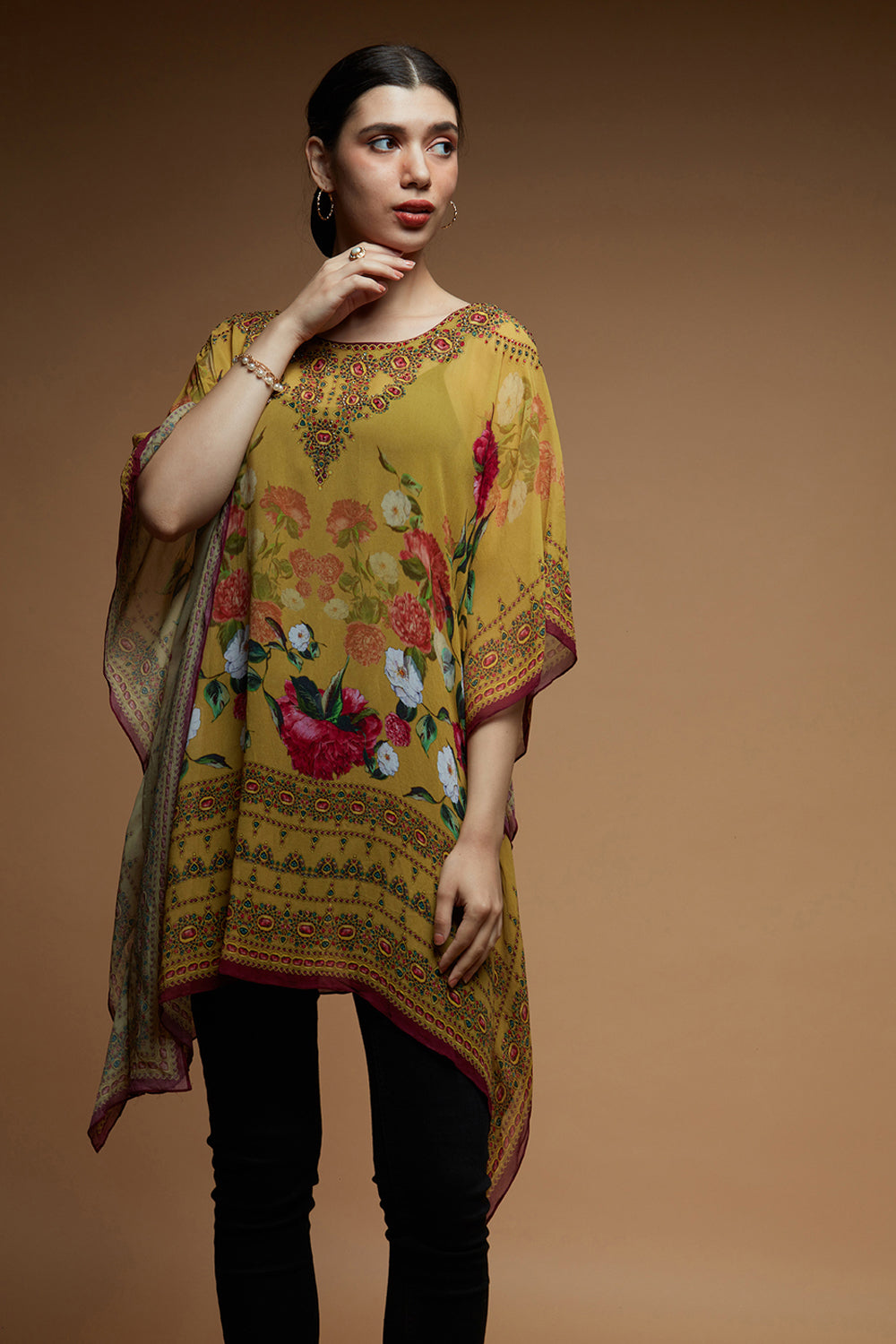 Yellow Color Short Farasha