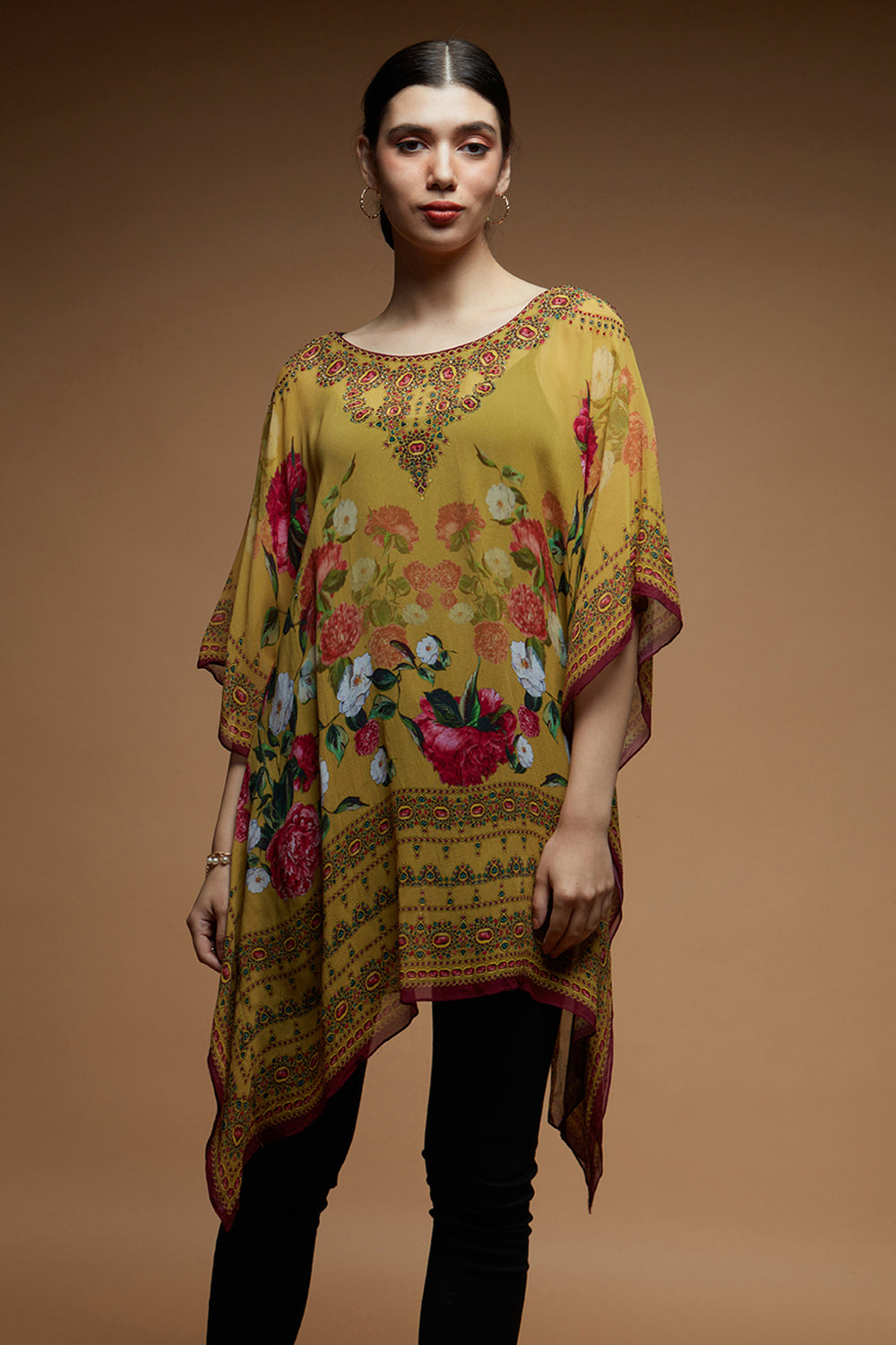 Yellow Color Short Farasha