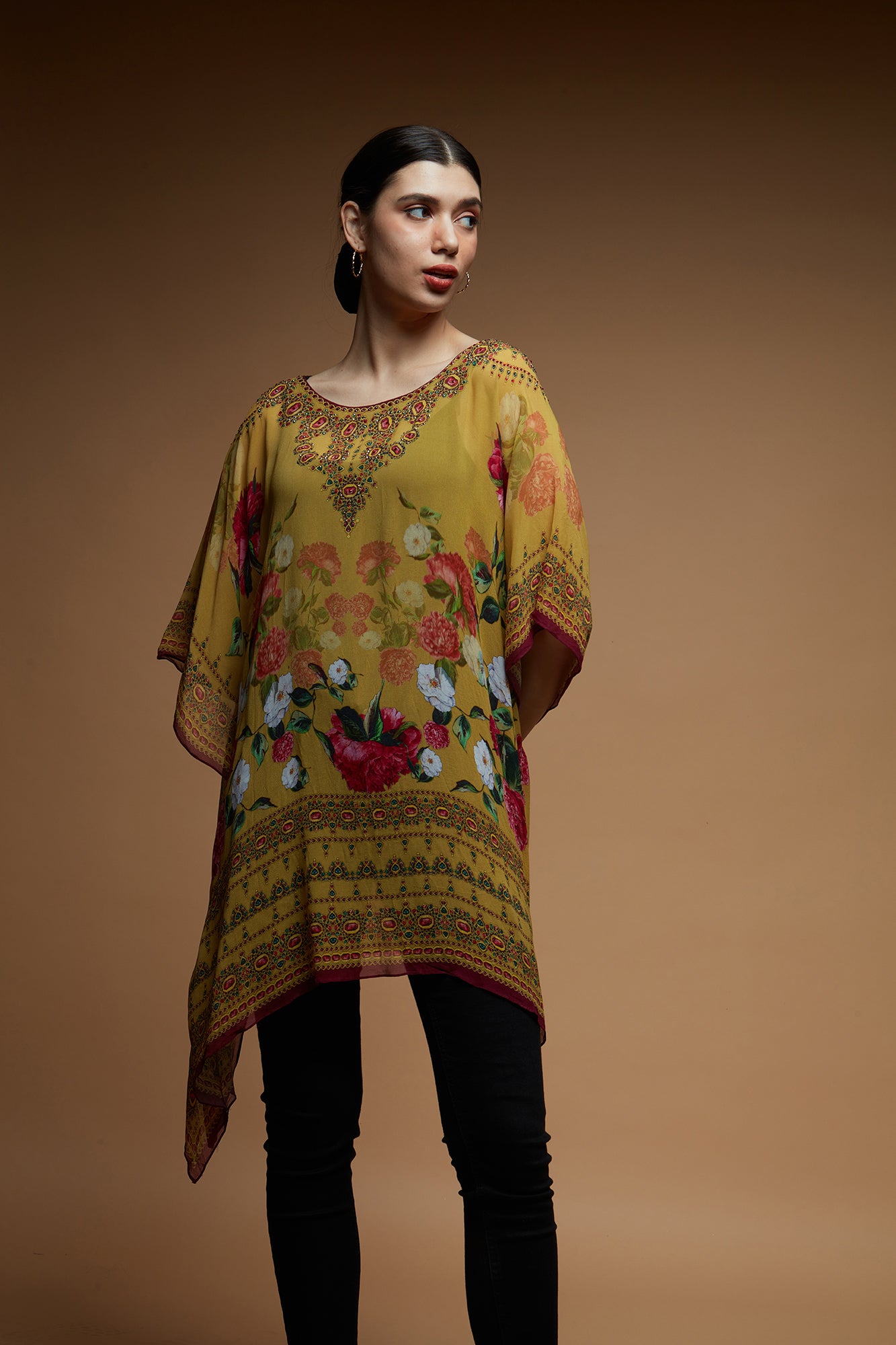 Yellow Color Short Farasha