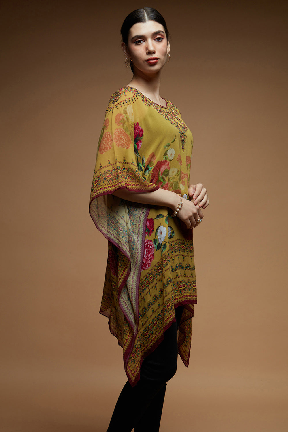 Yellow Color Short Farasha