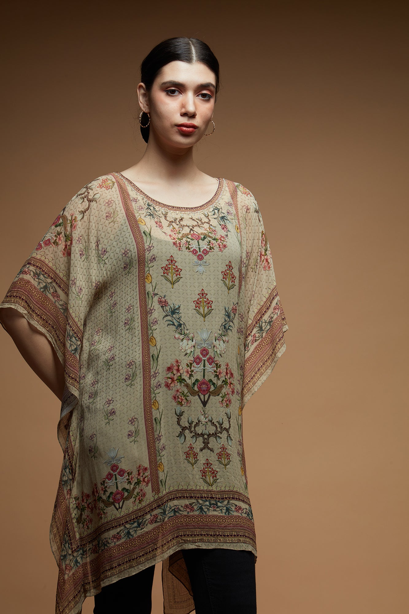 Beige Color Short Farasha