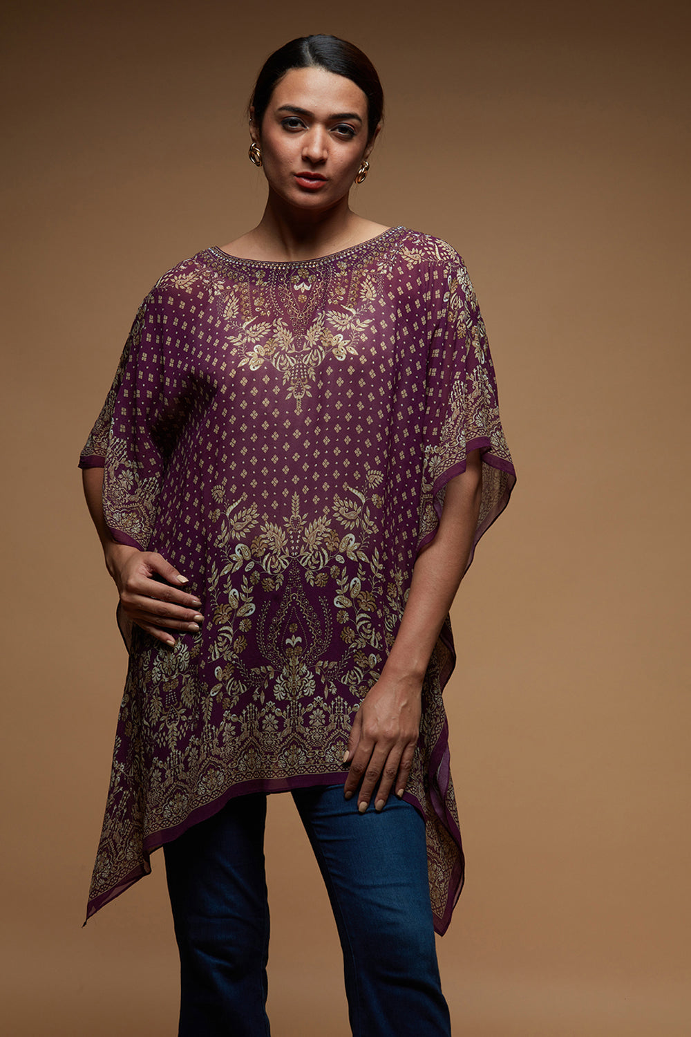 Wine Color Short Farasha