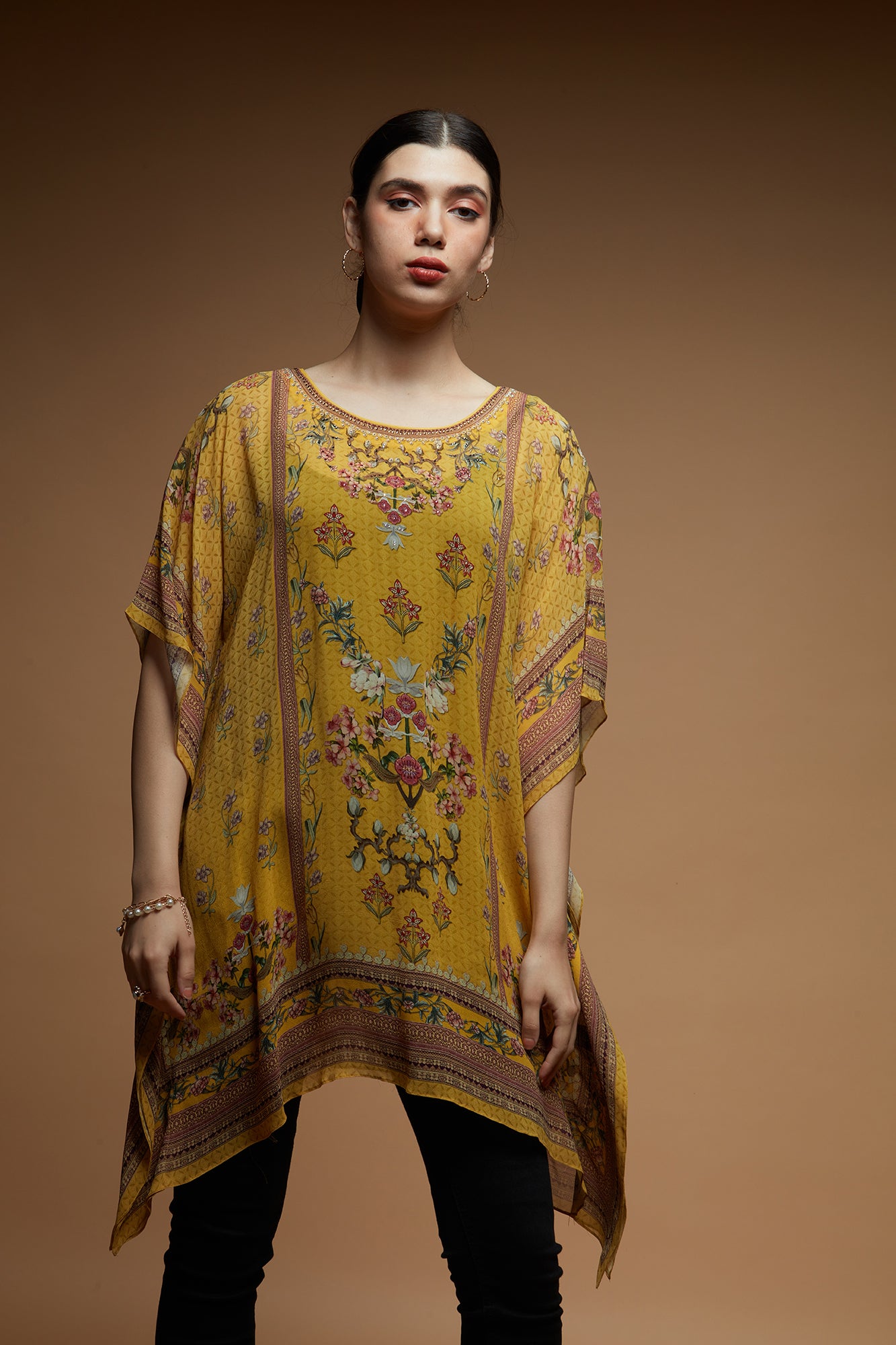 Mustard Color Short Farasha