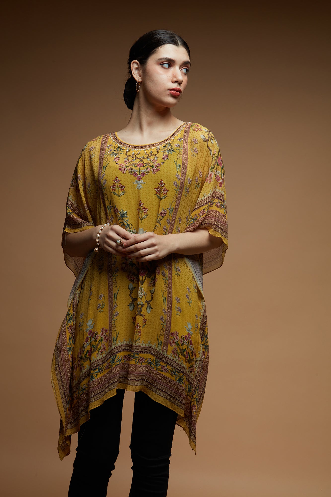 Mustard Color Short Farasha