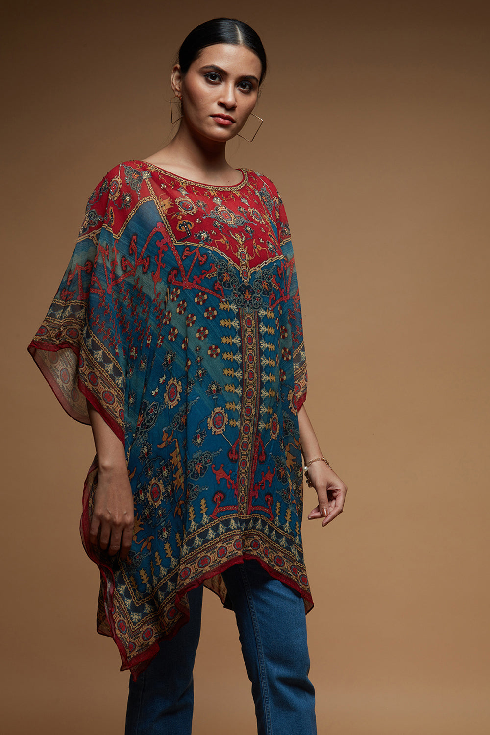 Blue Color Short Farasha