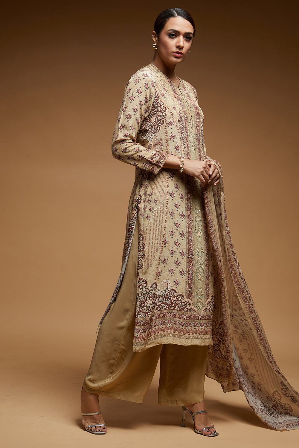 Beige Color Suit Set