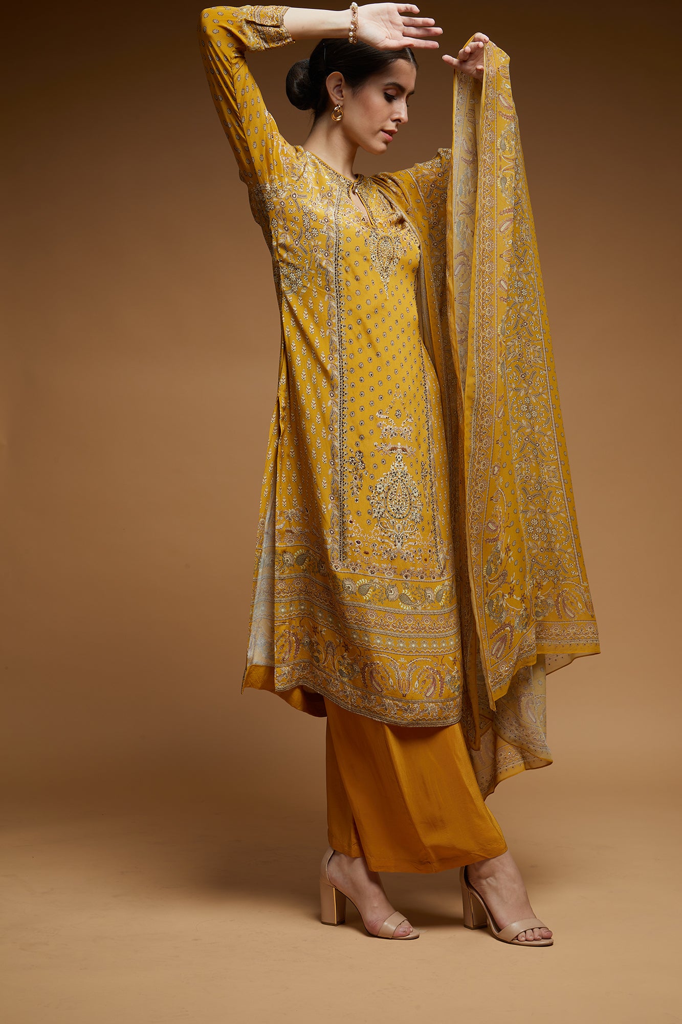 Mustard Color Suit Set