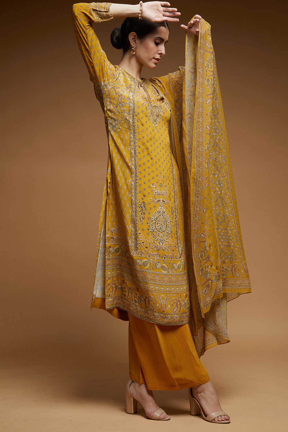 Mustard Color Suit Set