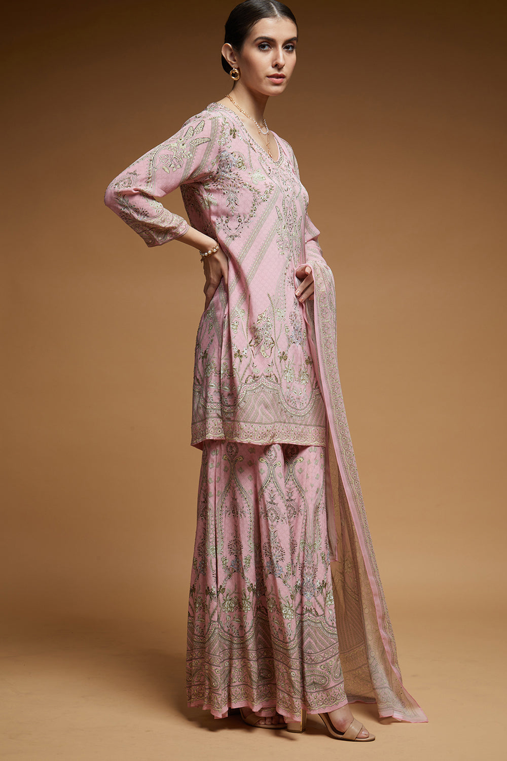 Baby Pink Sharara