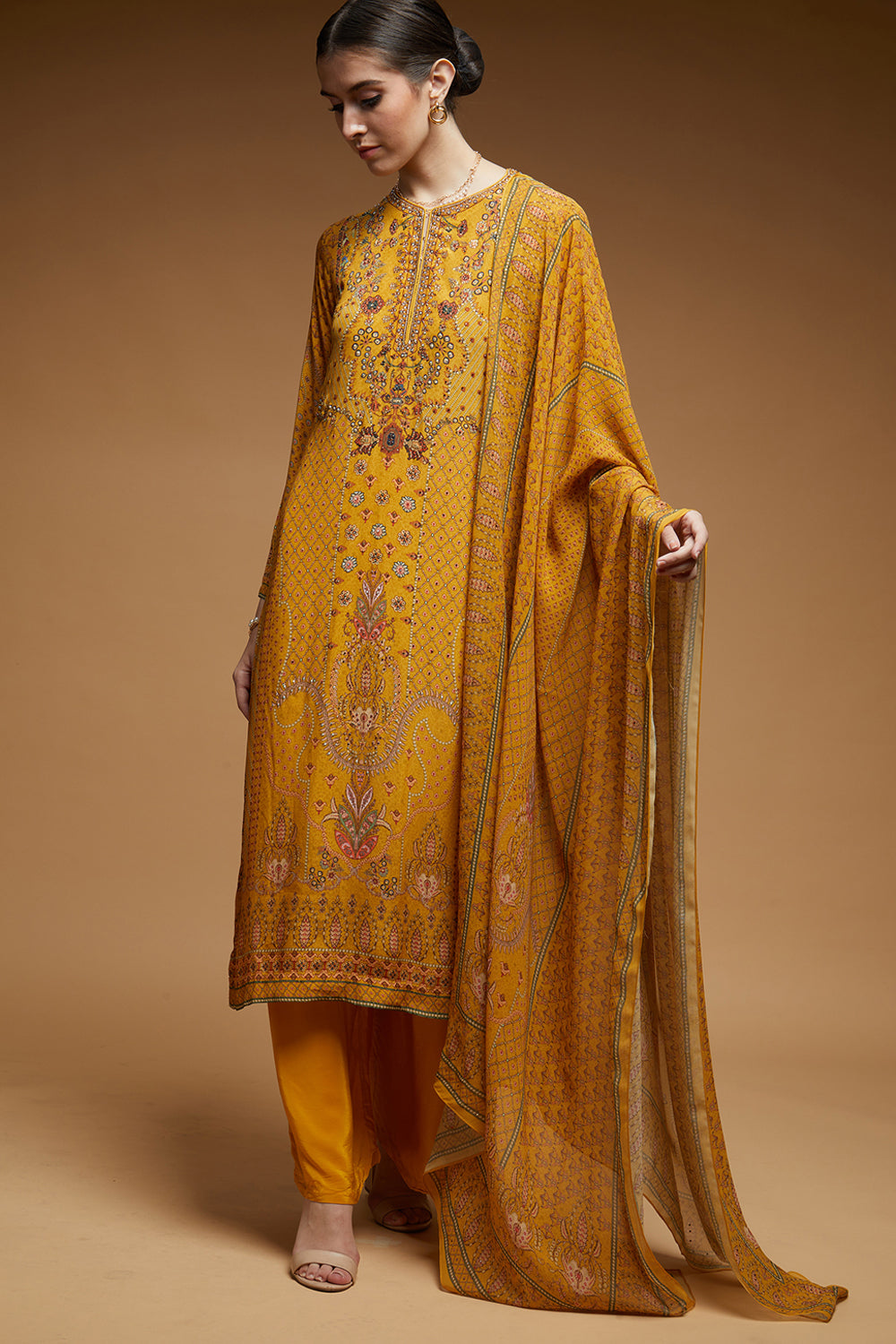 Mustard Color Suit Set