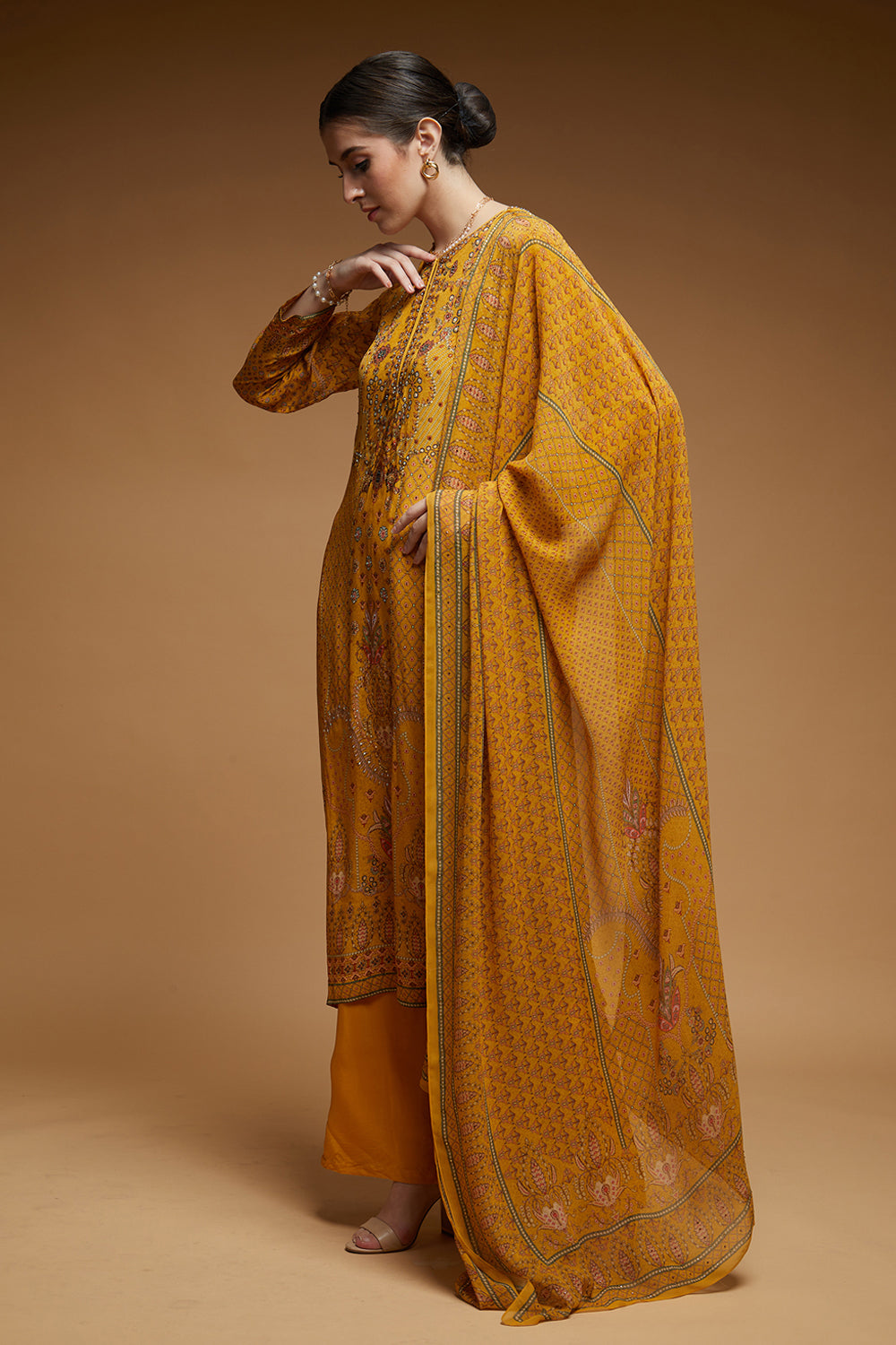 Mustard Color Suit Set