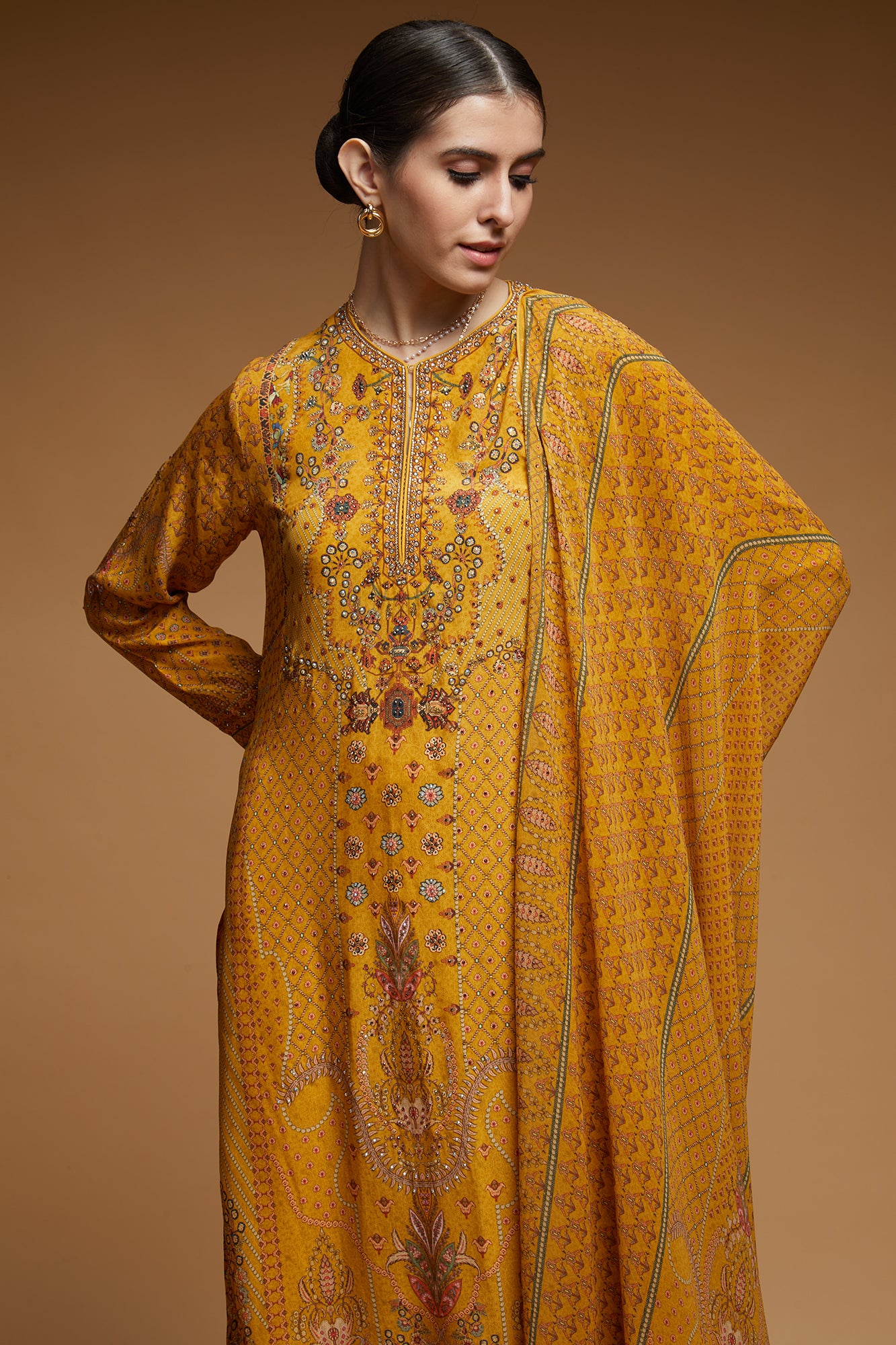 Mustard Color Suit Set