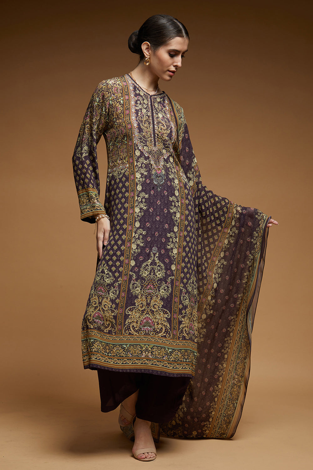 Brown Color Suit Set