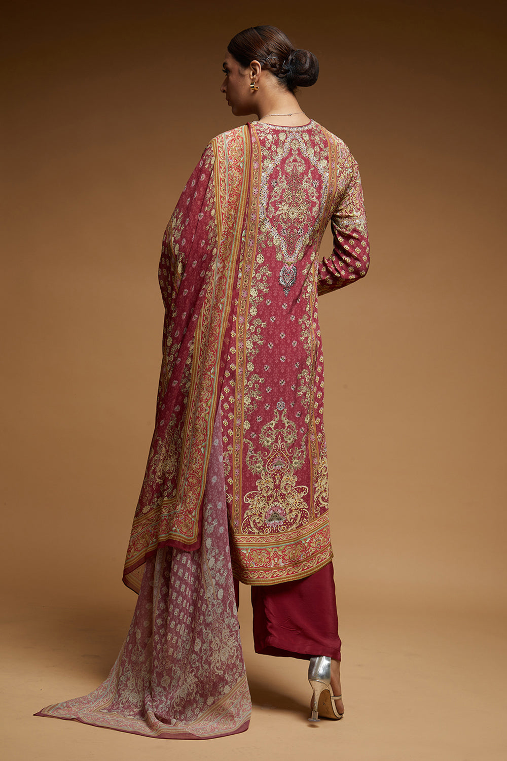 Pale Pink Color Suit Set