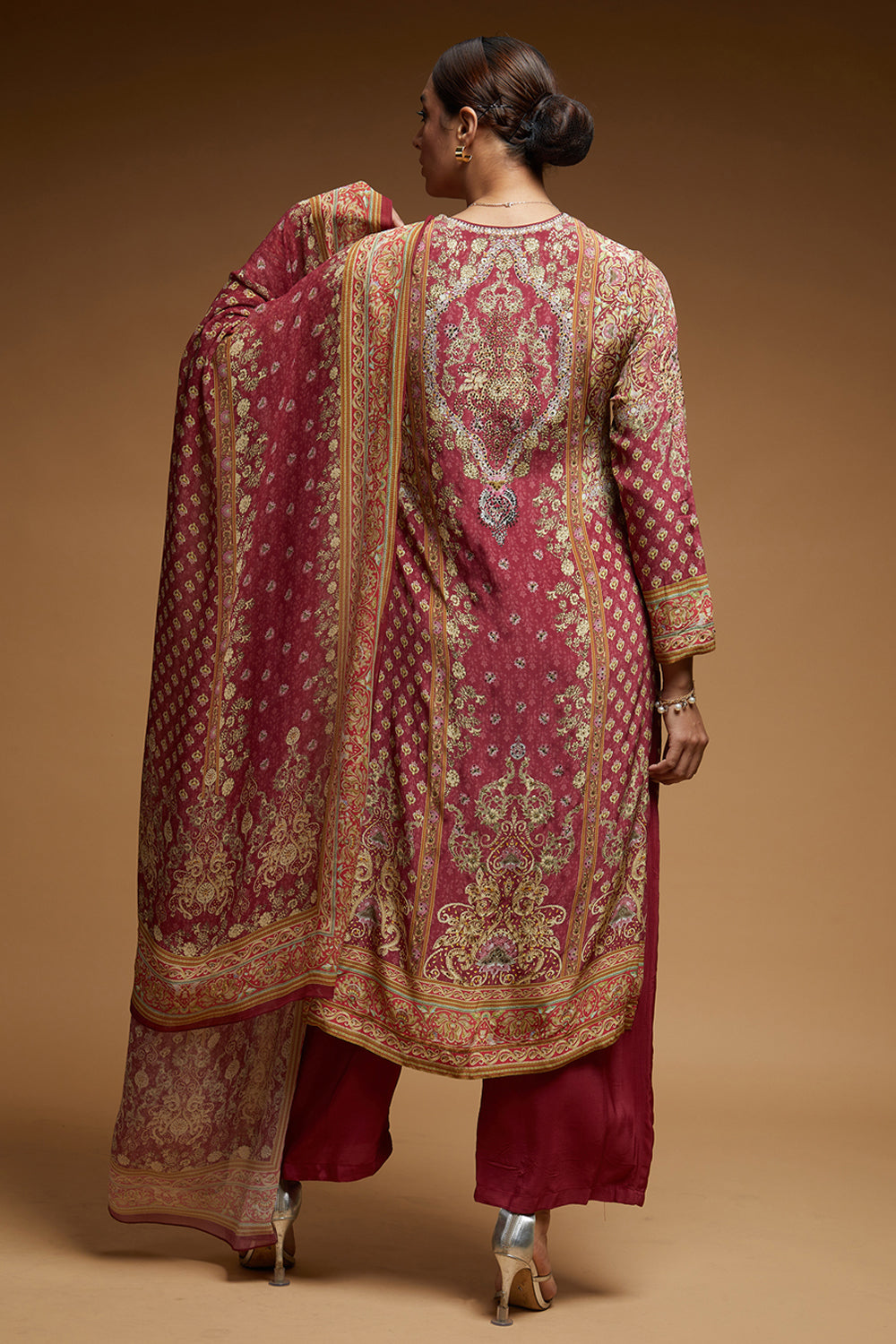 Pale Pink Color Suit Set