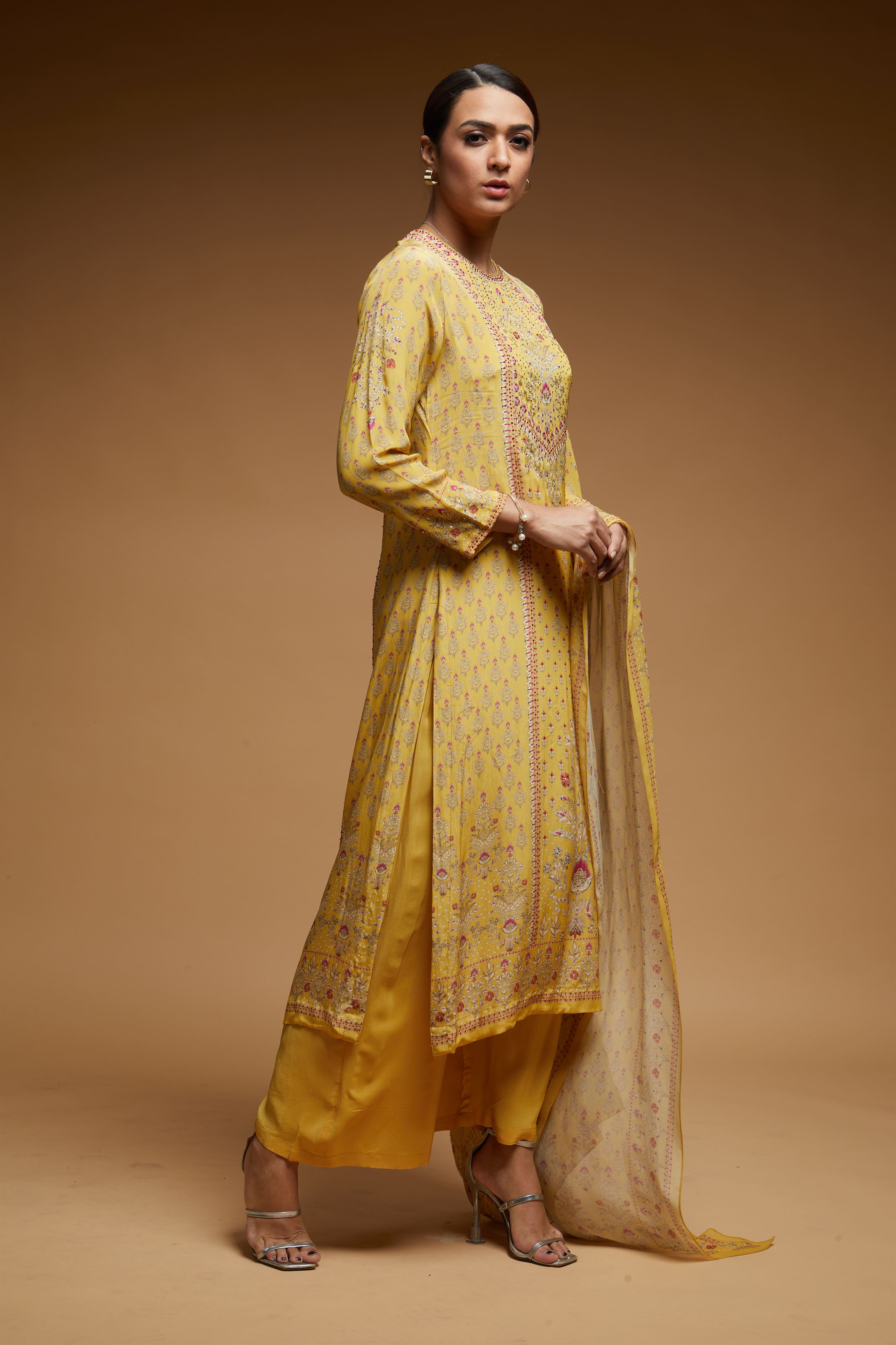 Yellow Color Suit Set