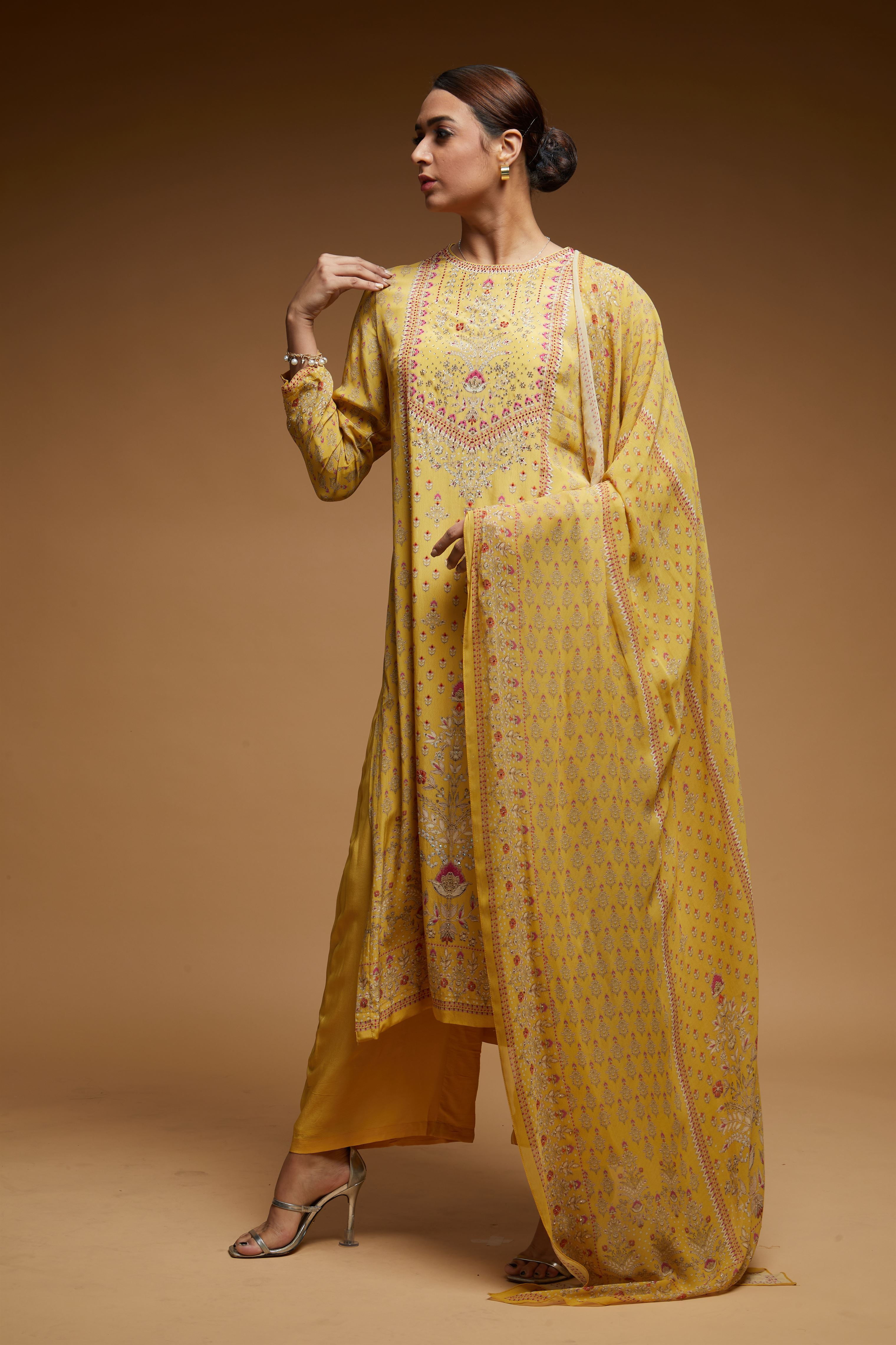 Yellow Color Suit Set