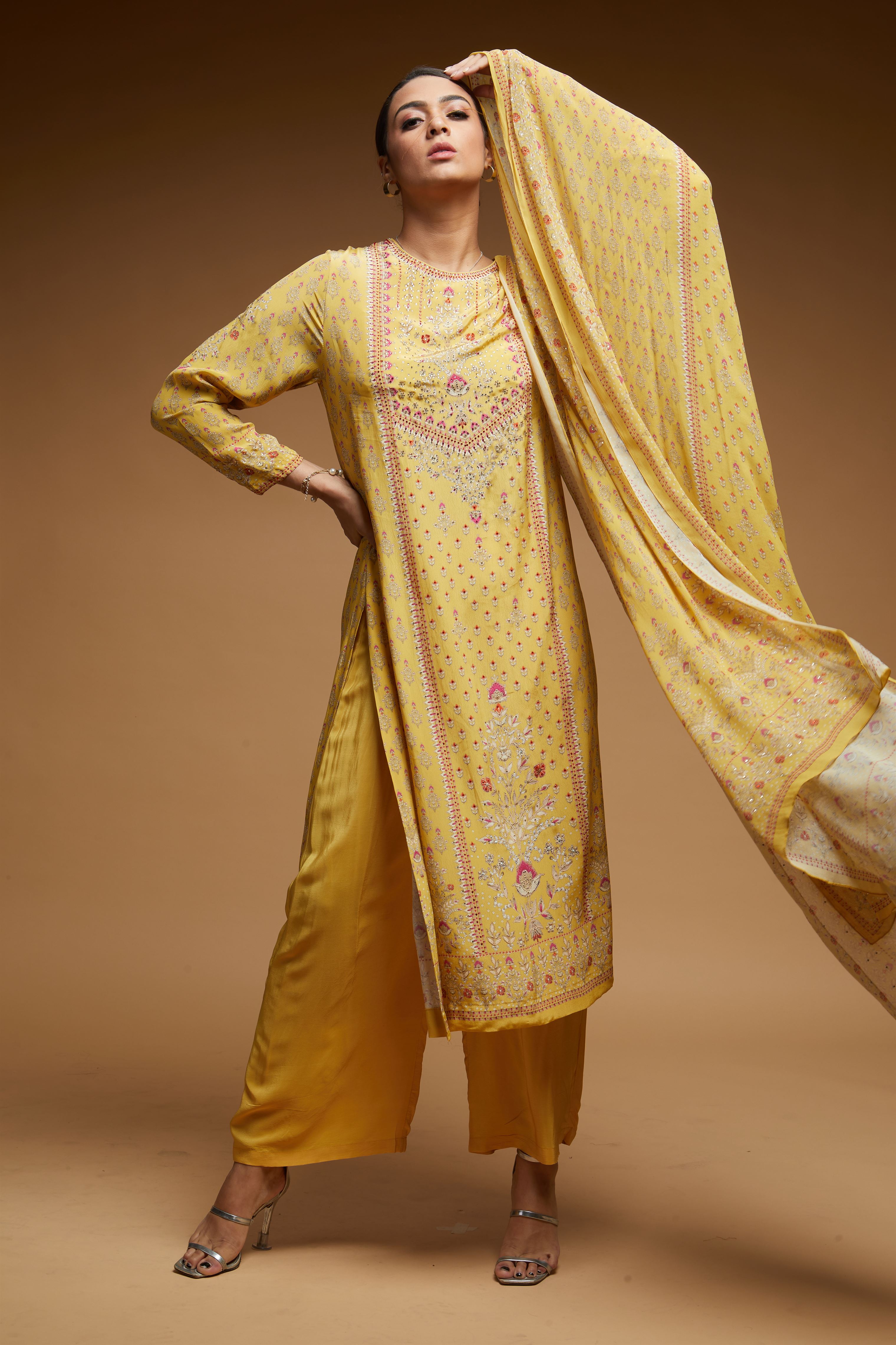 Yellow Color Suit Set