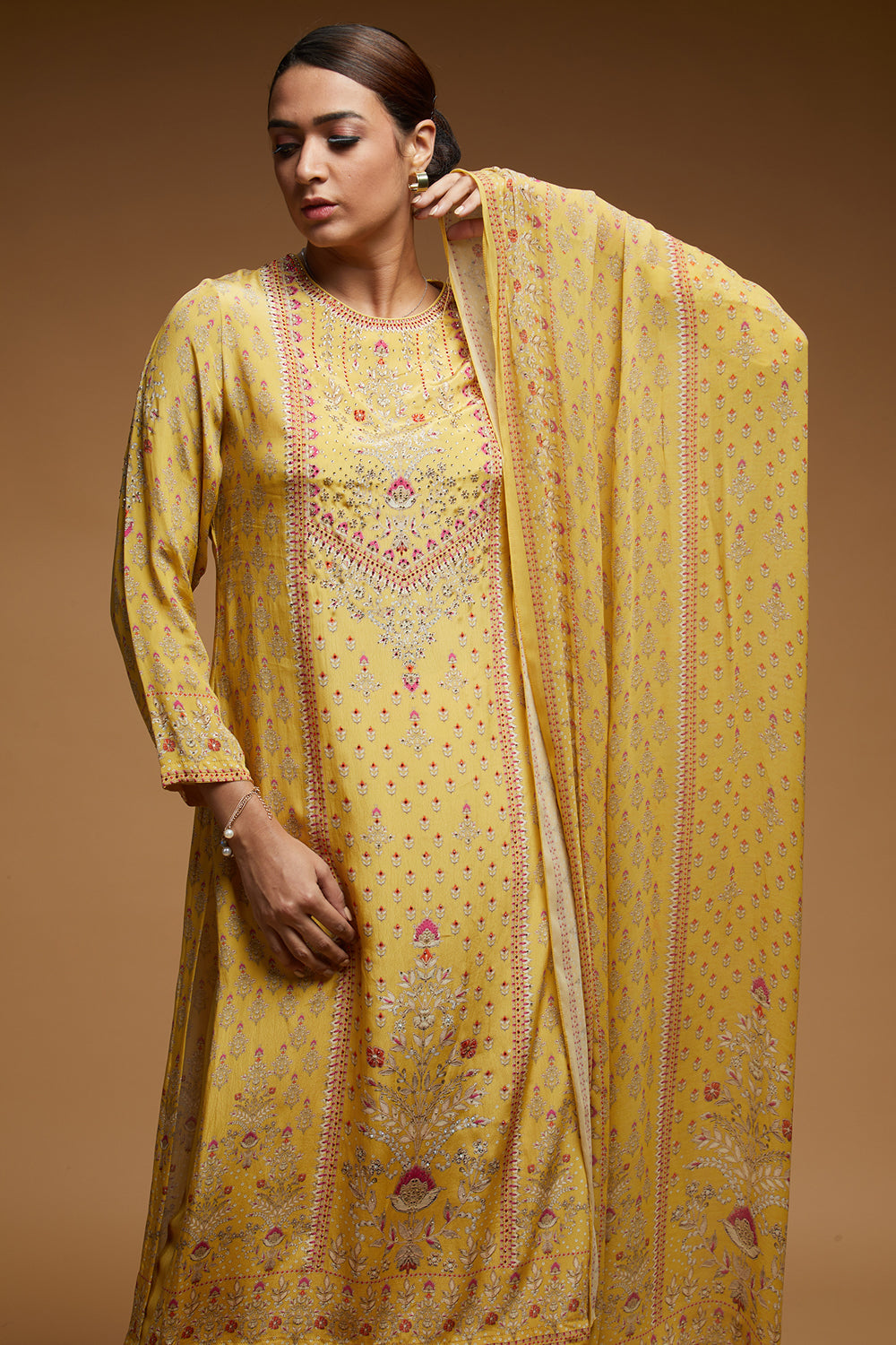 Yellow Color Suit Set