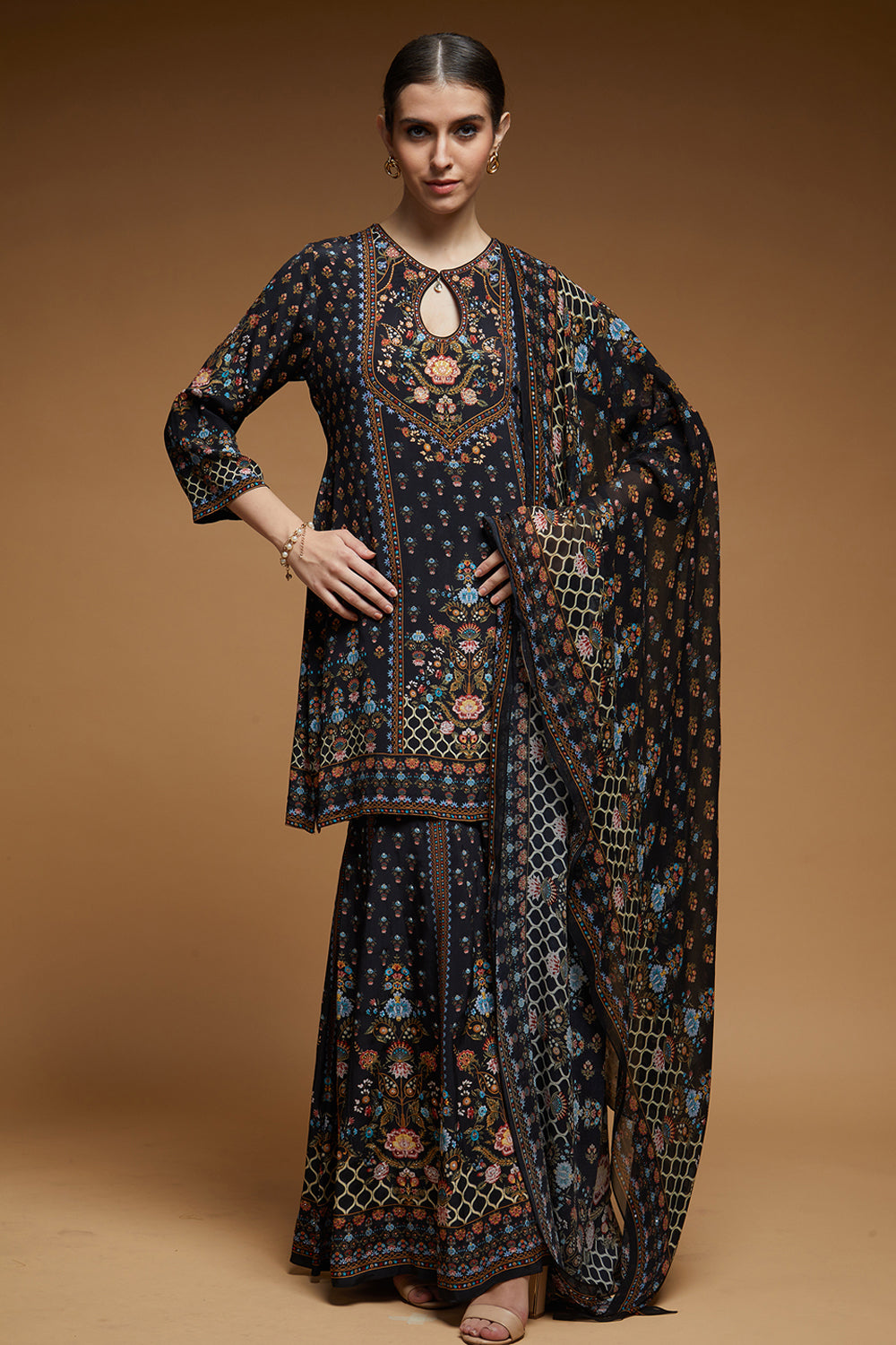 Black Color Sharara