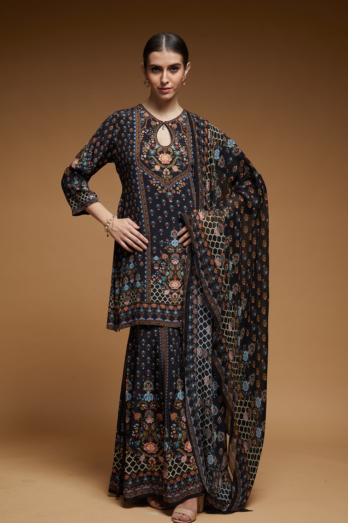 Black Color Sharara