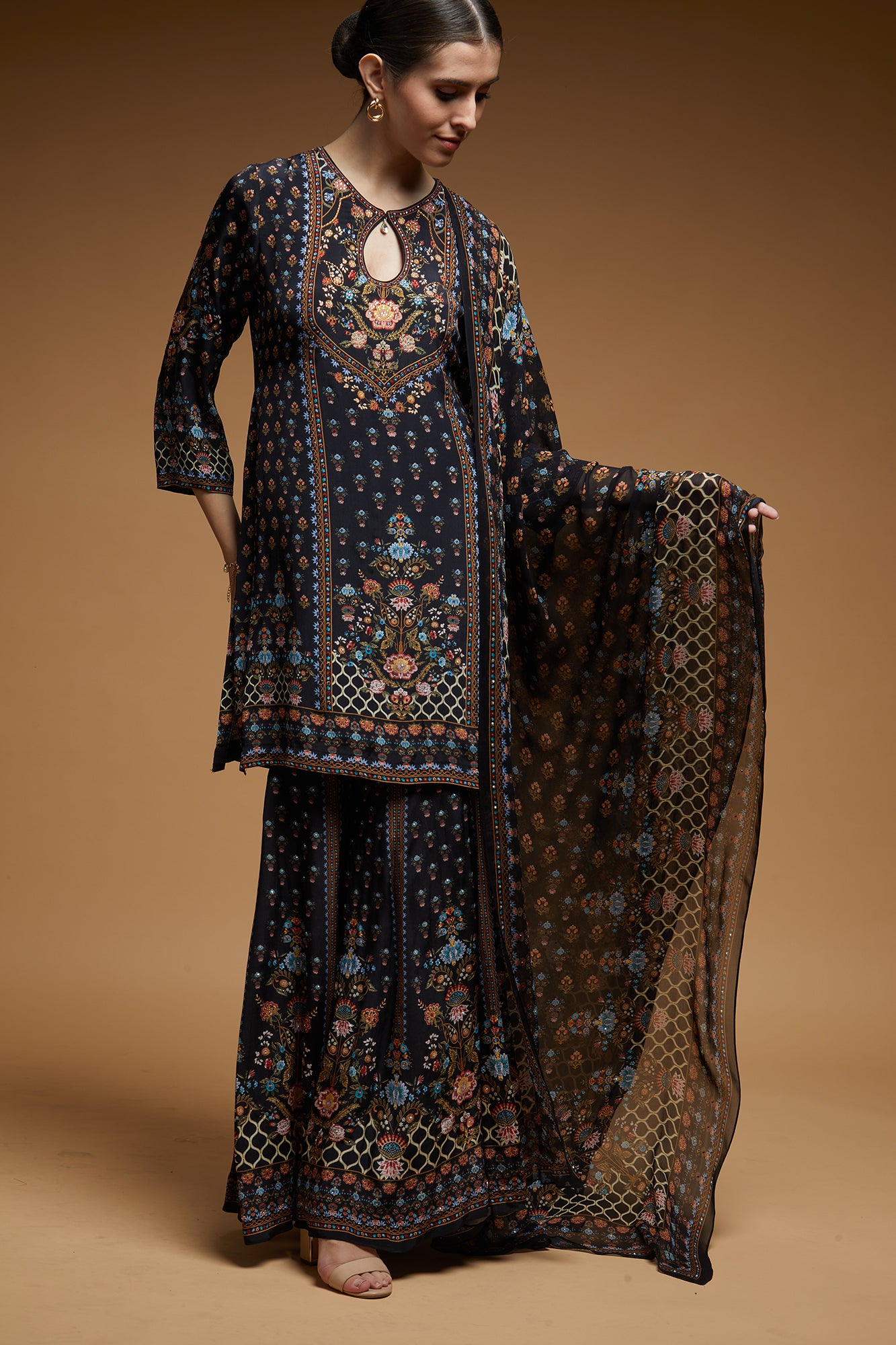 Black Color Sharara