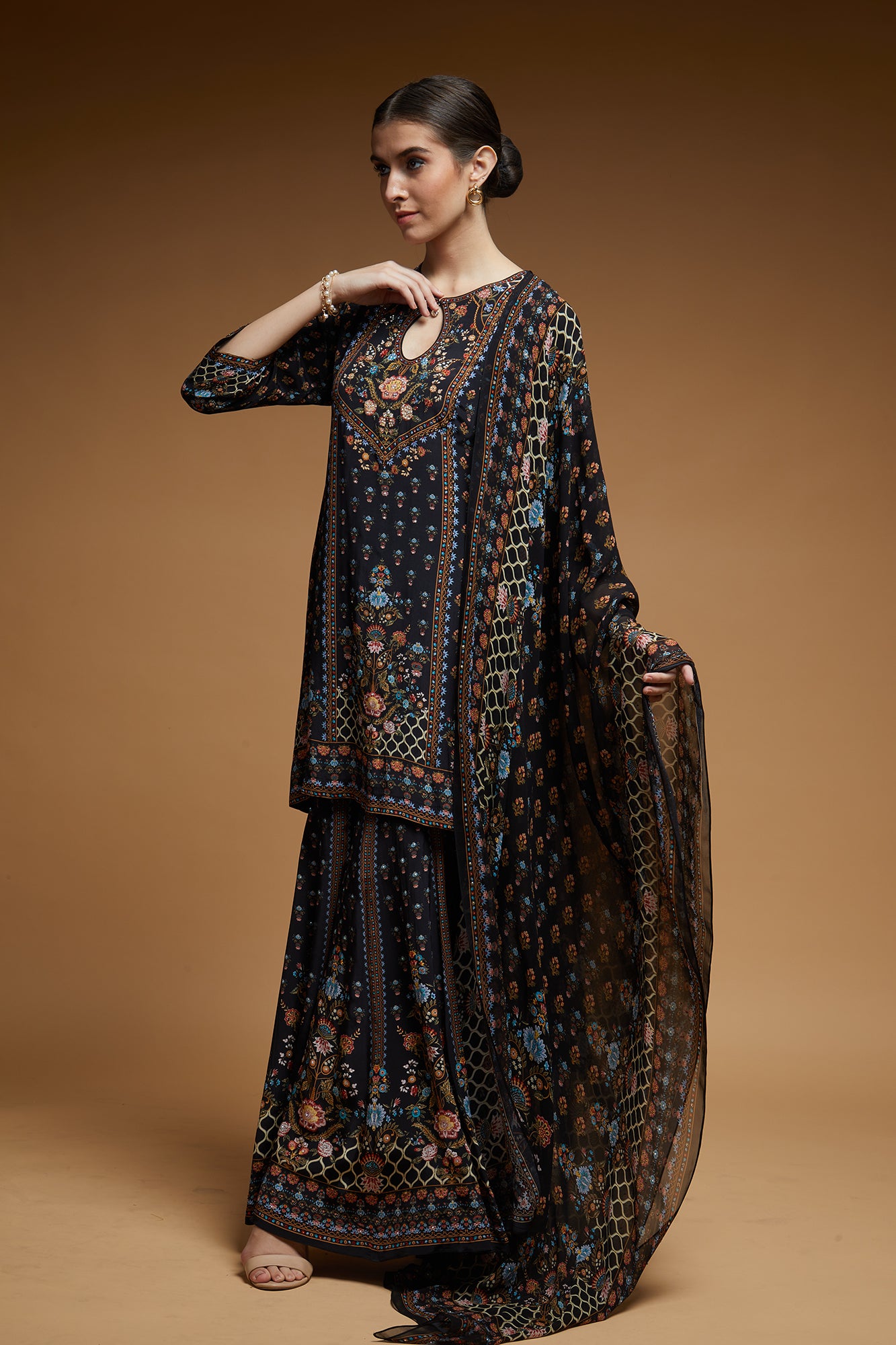 Black Color Sharara