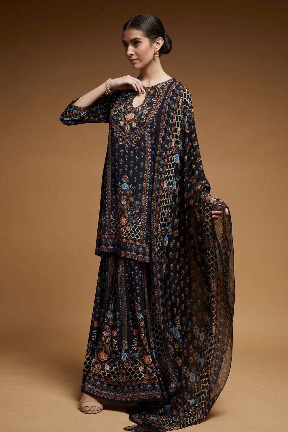 Black Color Sharara
