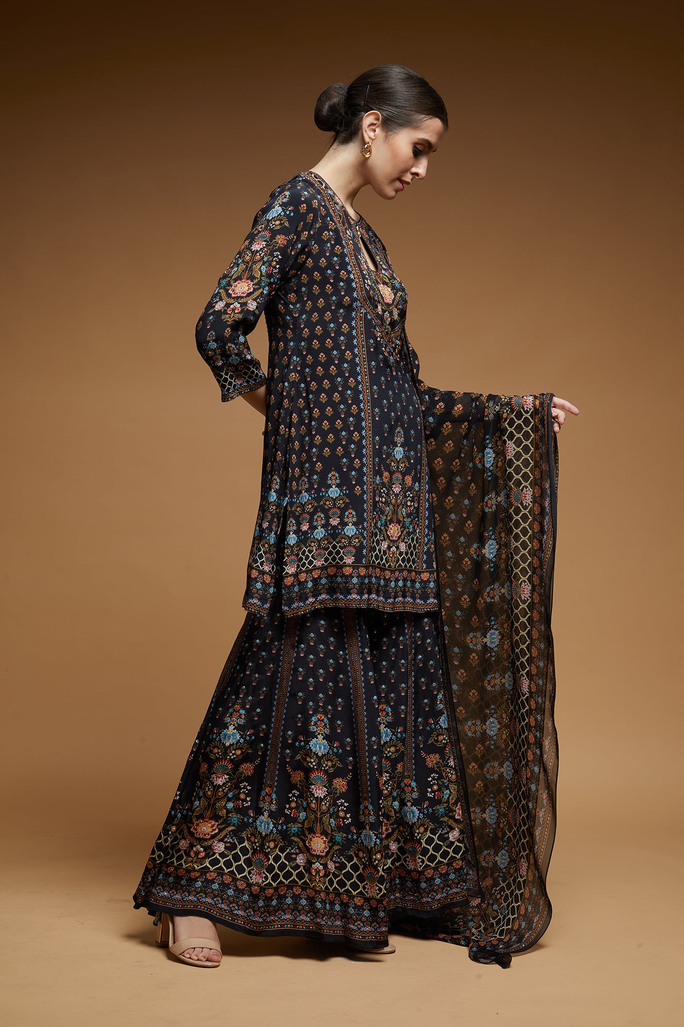 Black Color Sharara