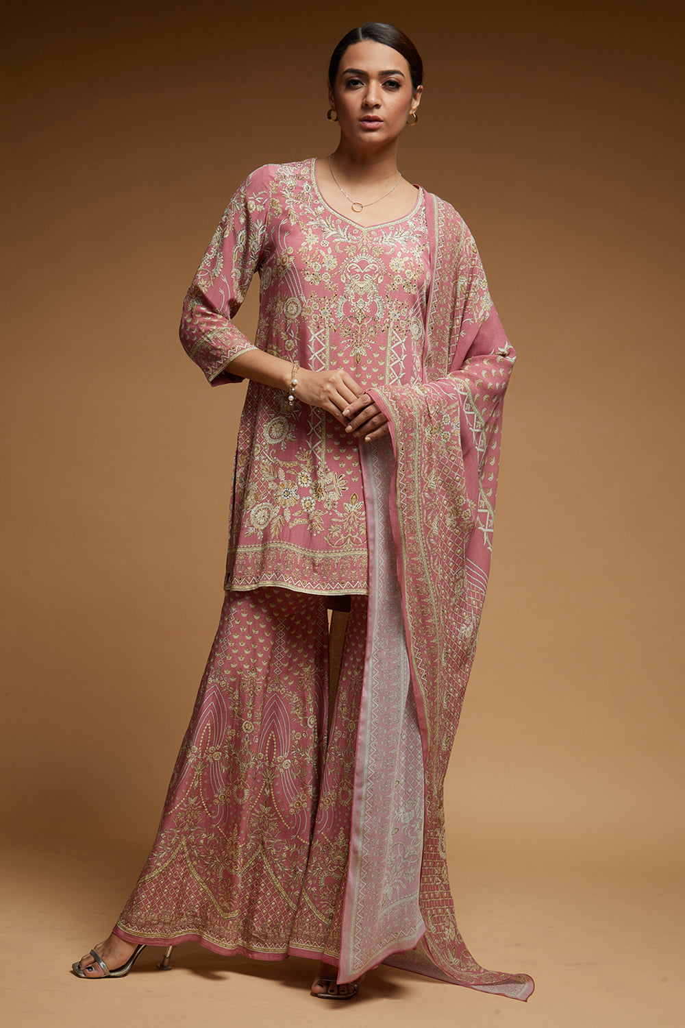 Pale Pink Sharara