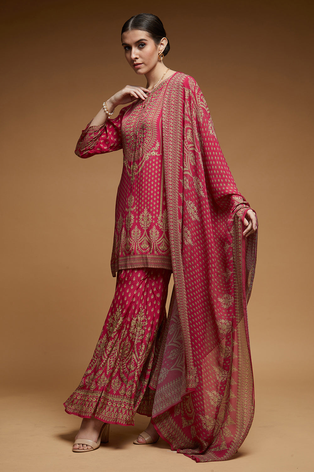 Pink Color Sharara