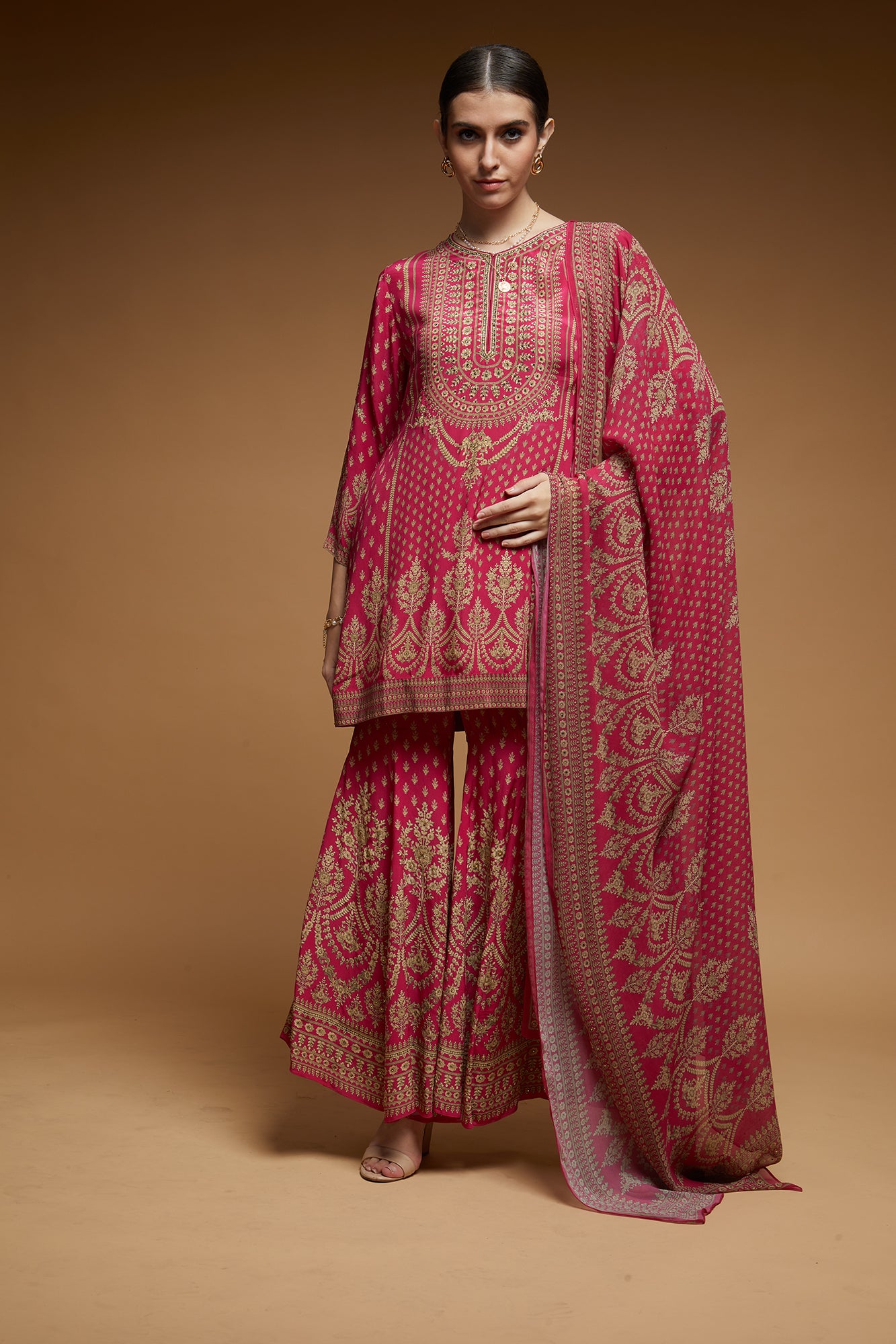 Pink Color Sharara