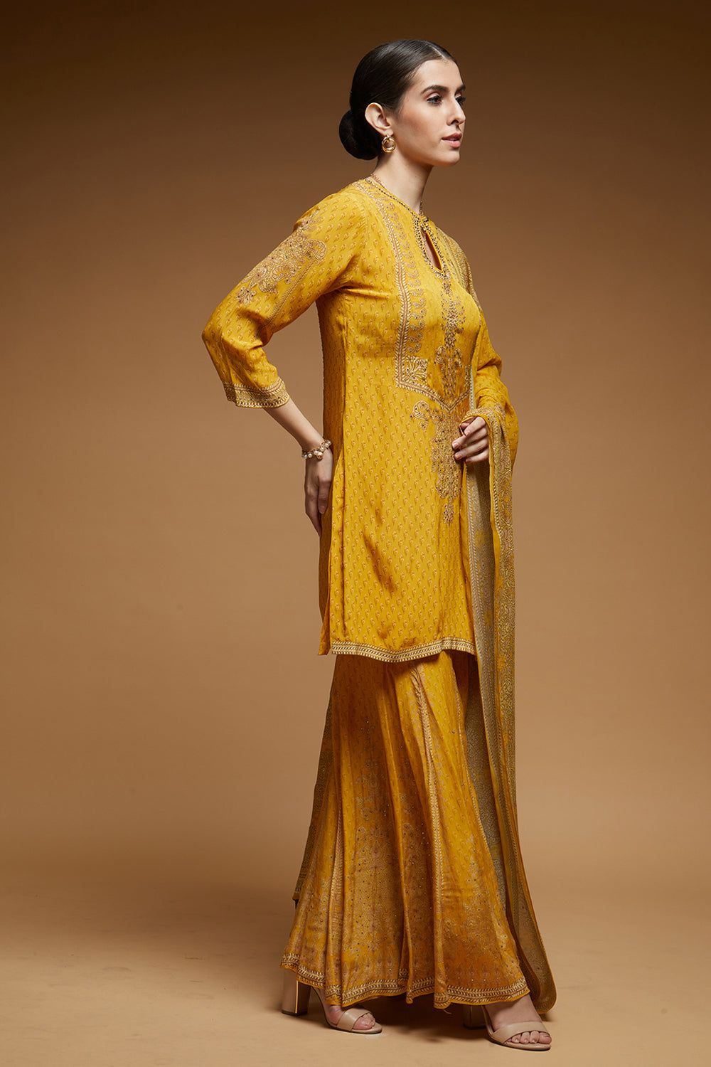 Mustard Color Sharara