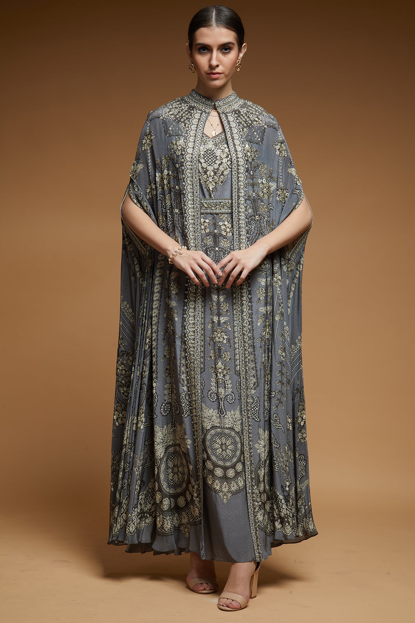 Grey Color Kaftan