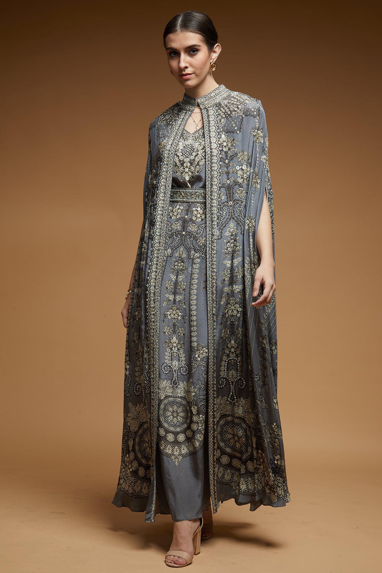 Grey Color Kaftan