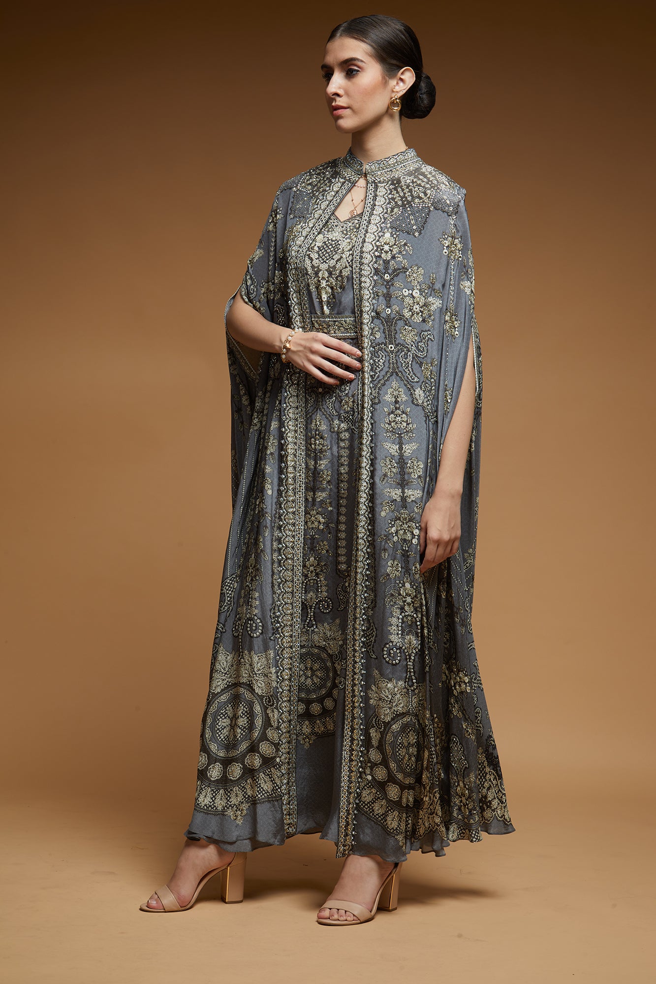 Grey Color Kaftan