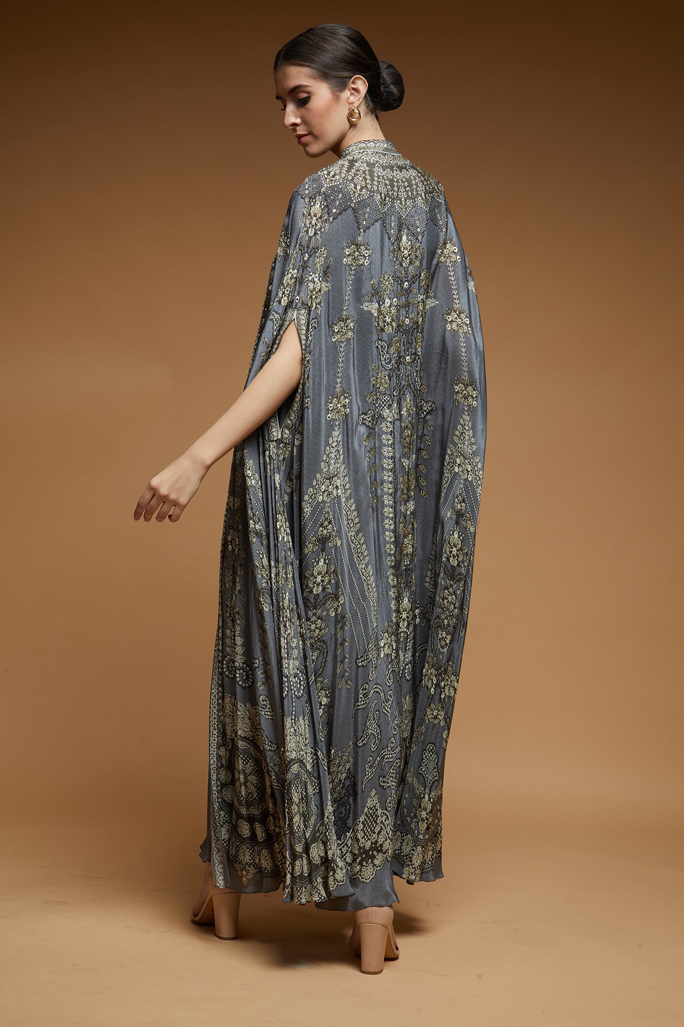 Grey Color Kaftan