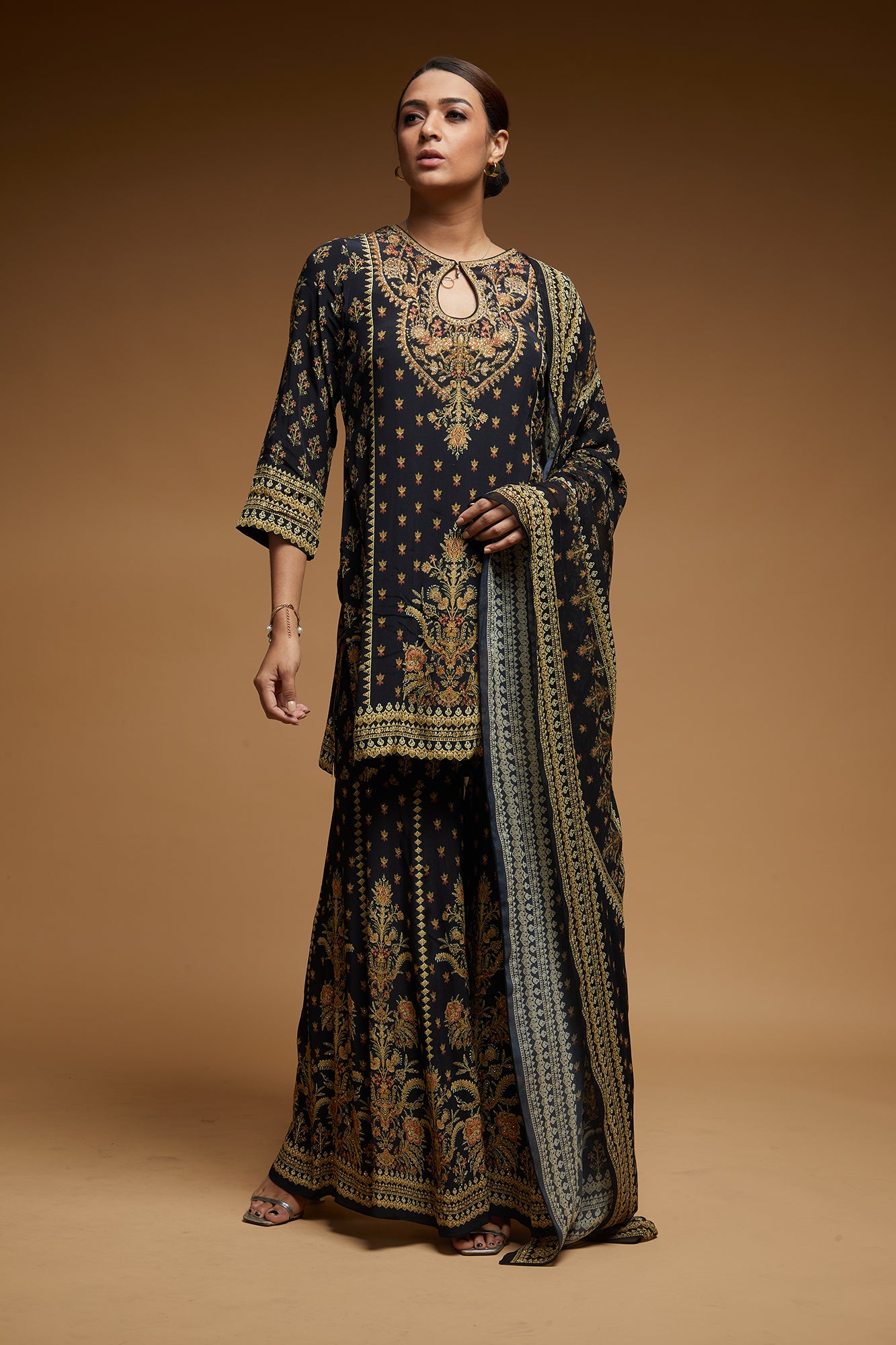 Black Color Sharara