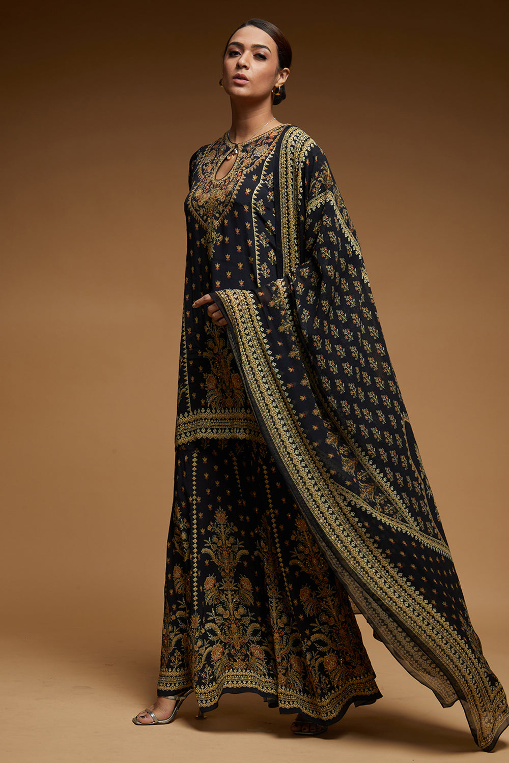 Black Color Sharara