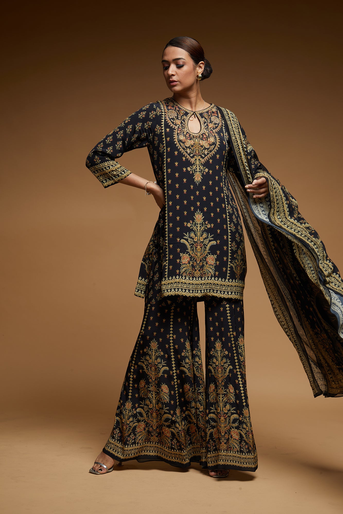 Black Color Sharara