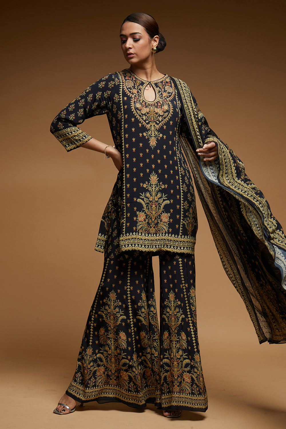 Black Color Sharara